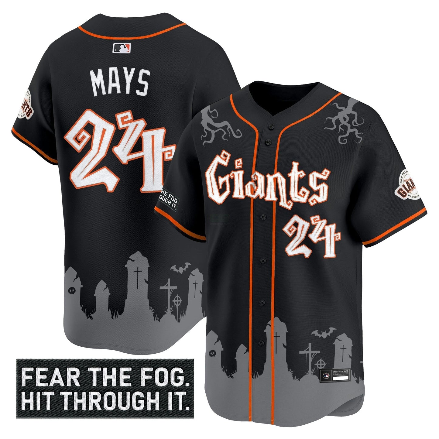 Camisa MLB Men’s San Francisco ‘Halloween Fog Edition’ Vapor Premier Limited Jersey
