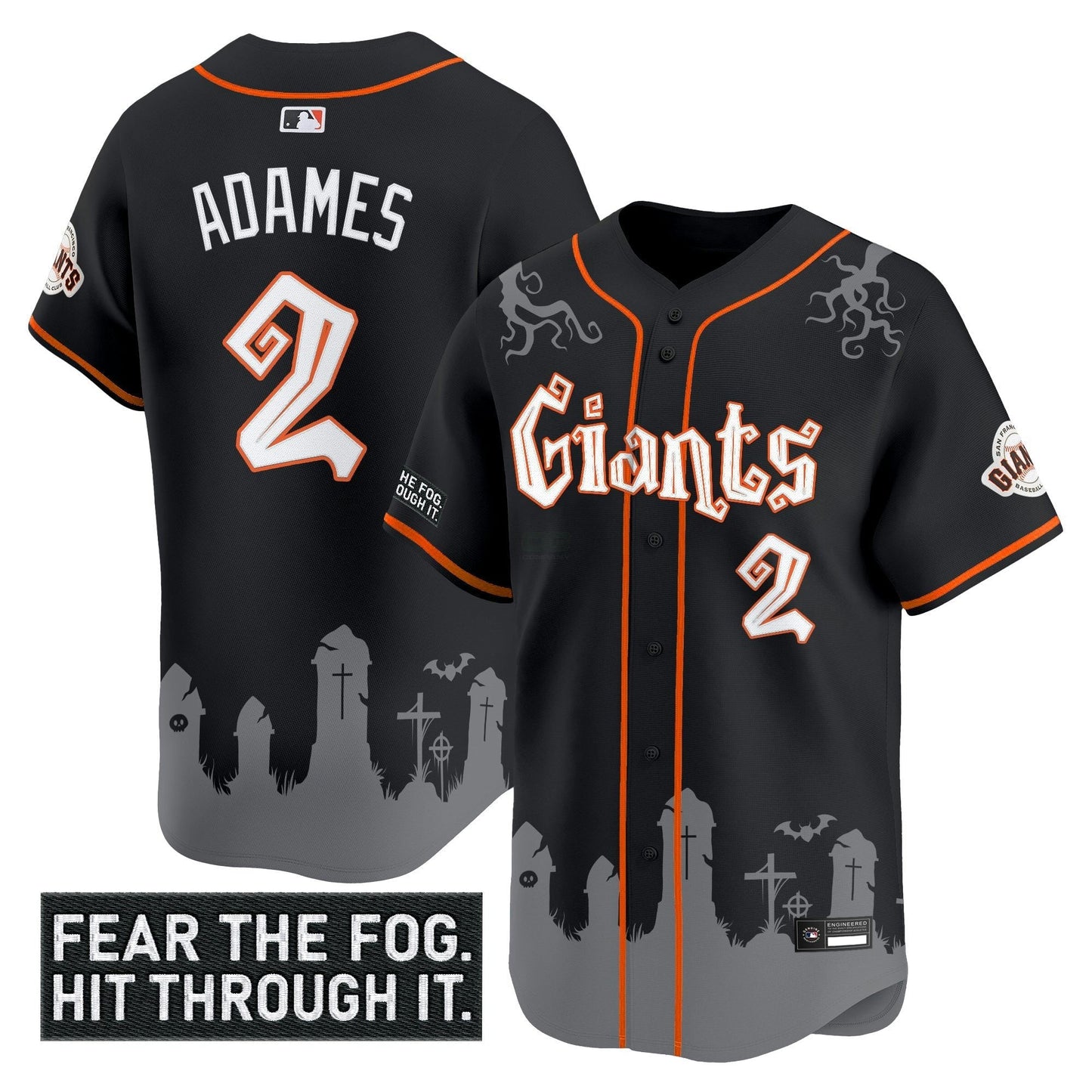 Camisa MLB Men’s San Francisco ‘Halloween Fog Edition’ Vapor Premier Limited Jersey