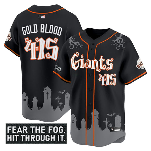 Camisa MLB Men’s San Francisco ‘Halloween Fog Edition’ Vapor Premier Limited Jersey