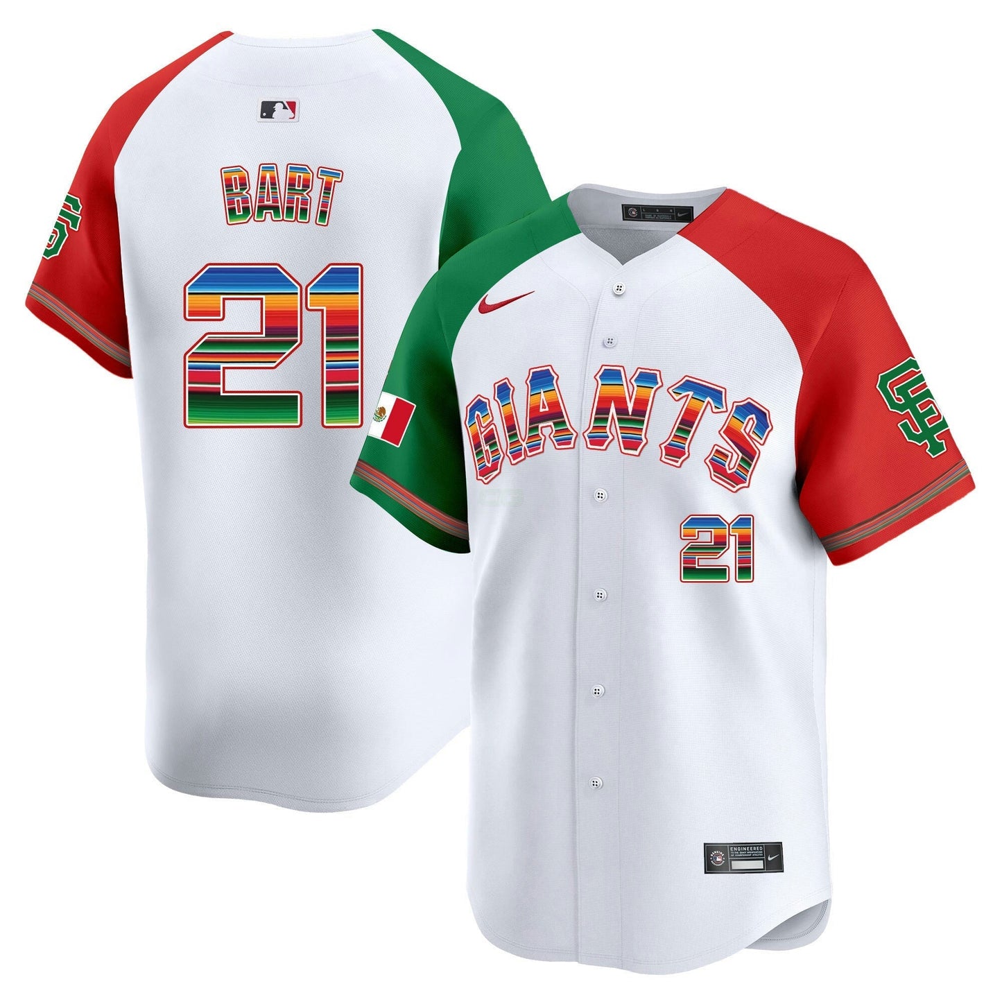 Camisa MLB Men’s San Francisco Mexico Vapor Premier Limited Jersey