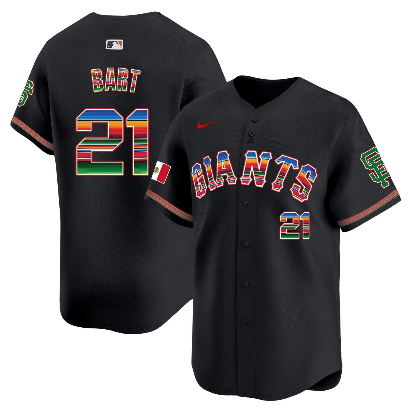 Camisa MLB Men’s San Francisco Mexico Vapor Premier Limited Jersey