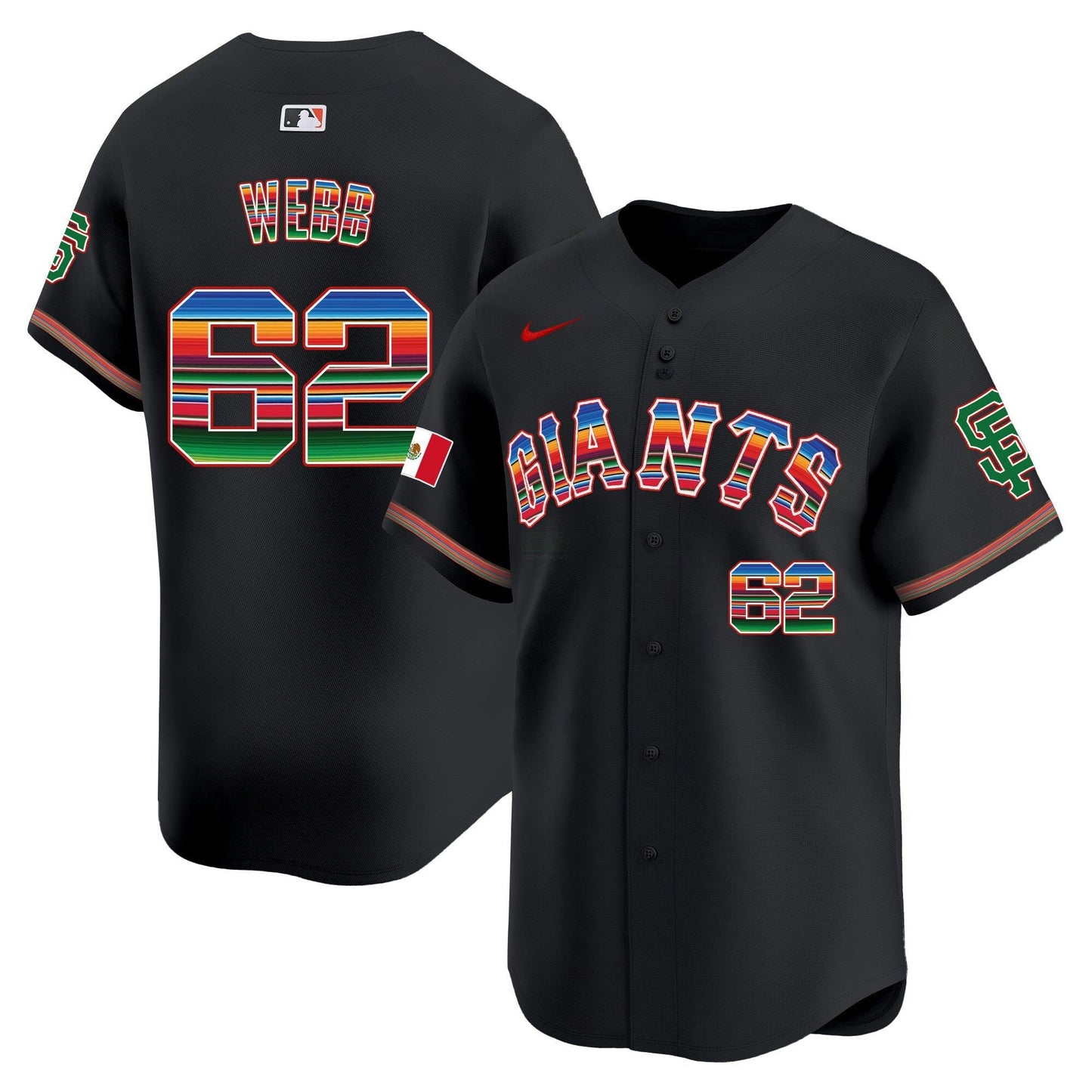 Camisa MLB Men’s San Francisco Mexico Vapor Premier Limited Jersey