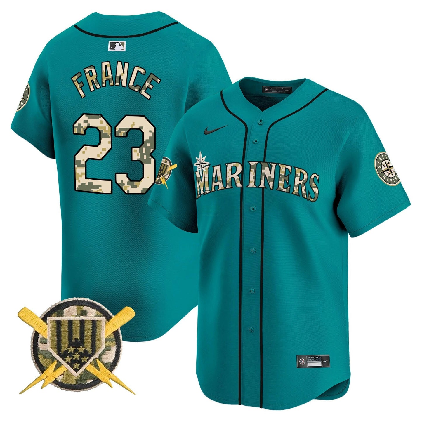 Camisa MLB Men’s Seattle Armed Forces Day Vapor Premier Limited Jersey