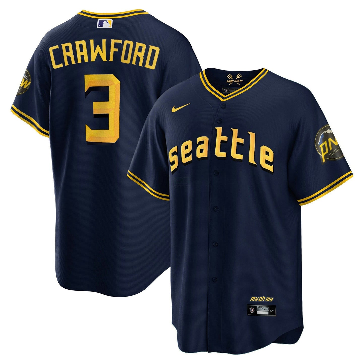 Camisa MLB Men’s Seattle City Connect Vapor Premier Limited Jersey