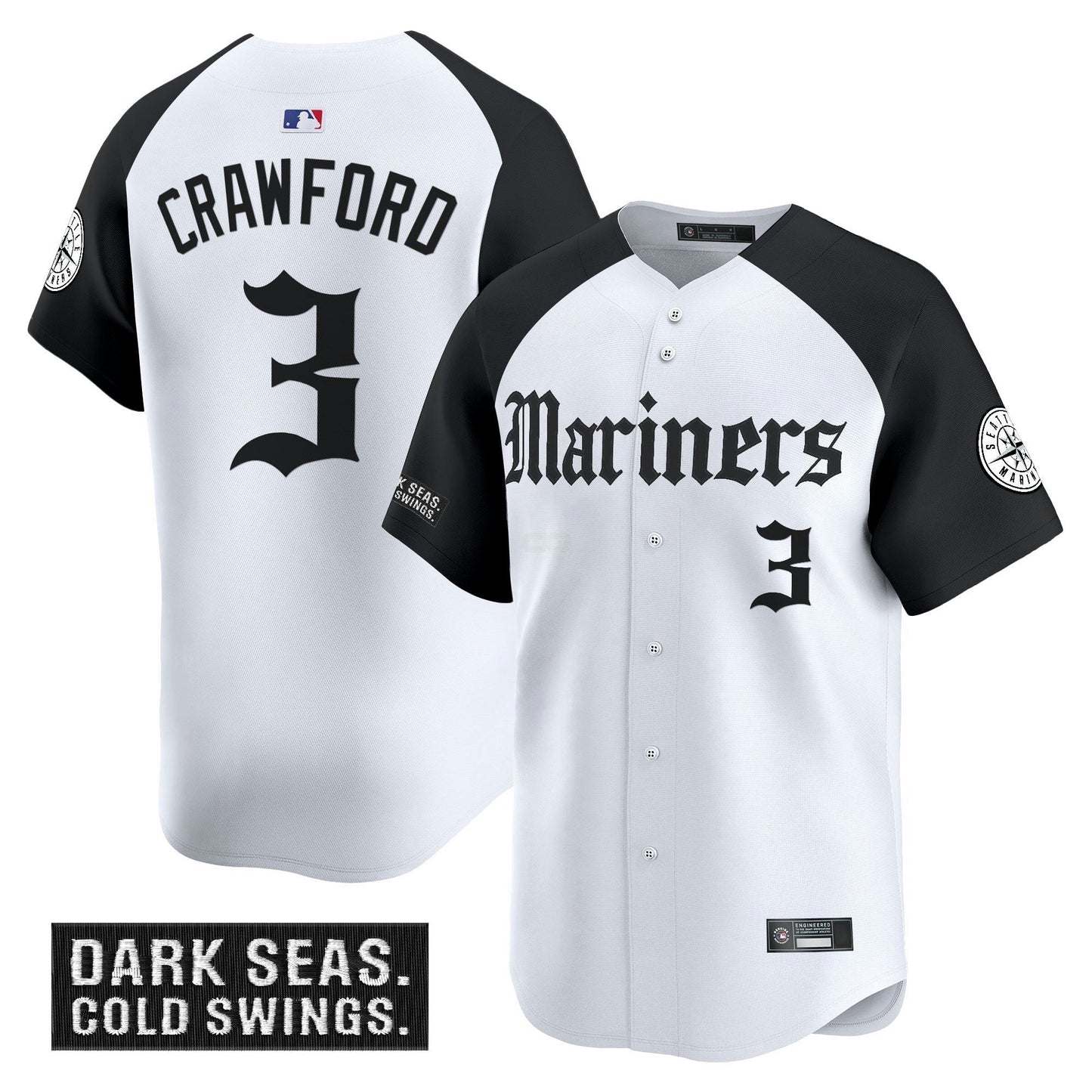 Camisa MLB Men’s Seattle ‘Deep Sea Gothic Edition’ Vapor Premier Limited Jersey V2