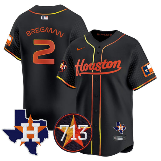 Camisa MLB Men’s Space City 713 Patch Vapor Premier Limited Jersey