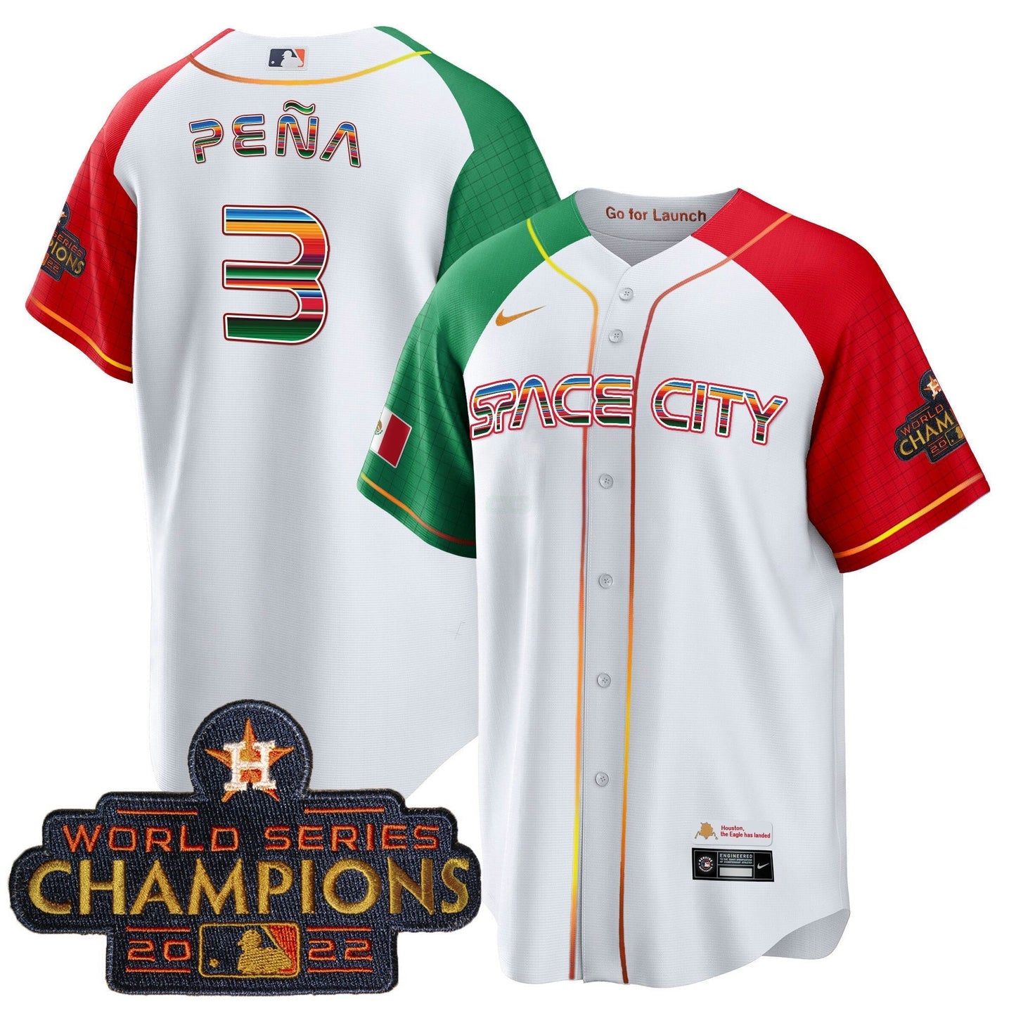 Camisa MLB Men’s Space City Mexico Cool Base Jersey