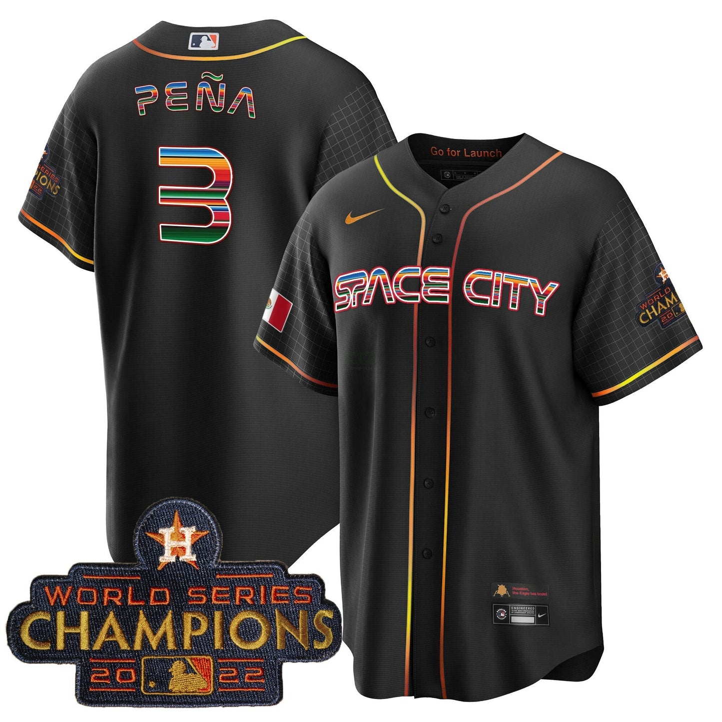 Camisa MLB Men’s Space City Mexico Cool Base Jersey
