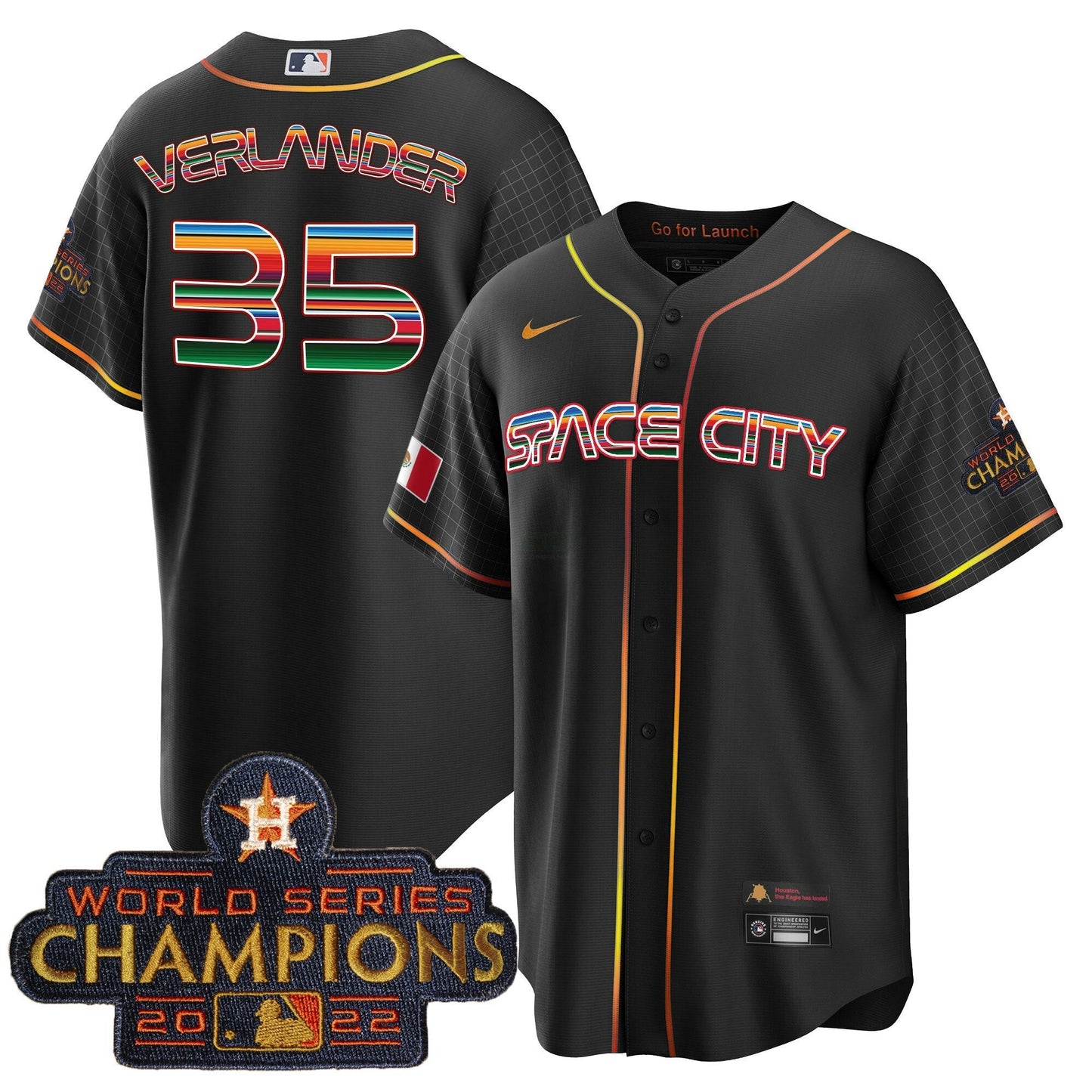 Camisa MLB Men’s Space City Mexico Cool Base Jersey