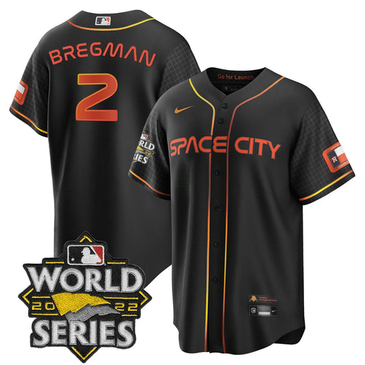 Camisa MLB Men’s Space City Preta & Branca Jersey