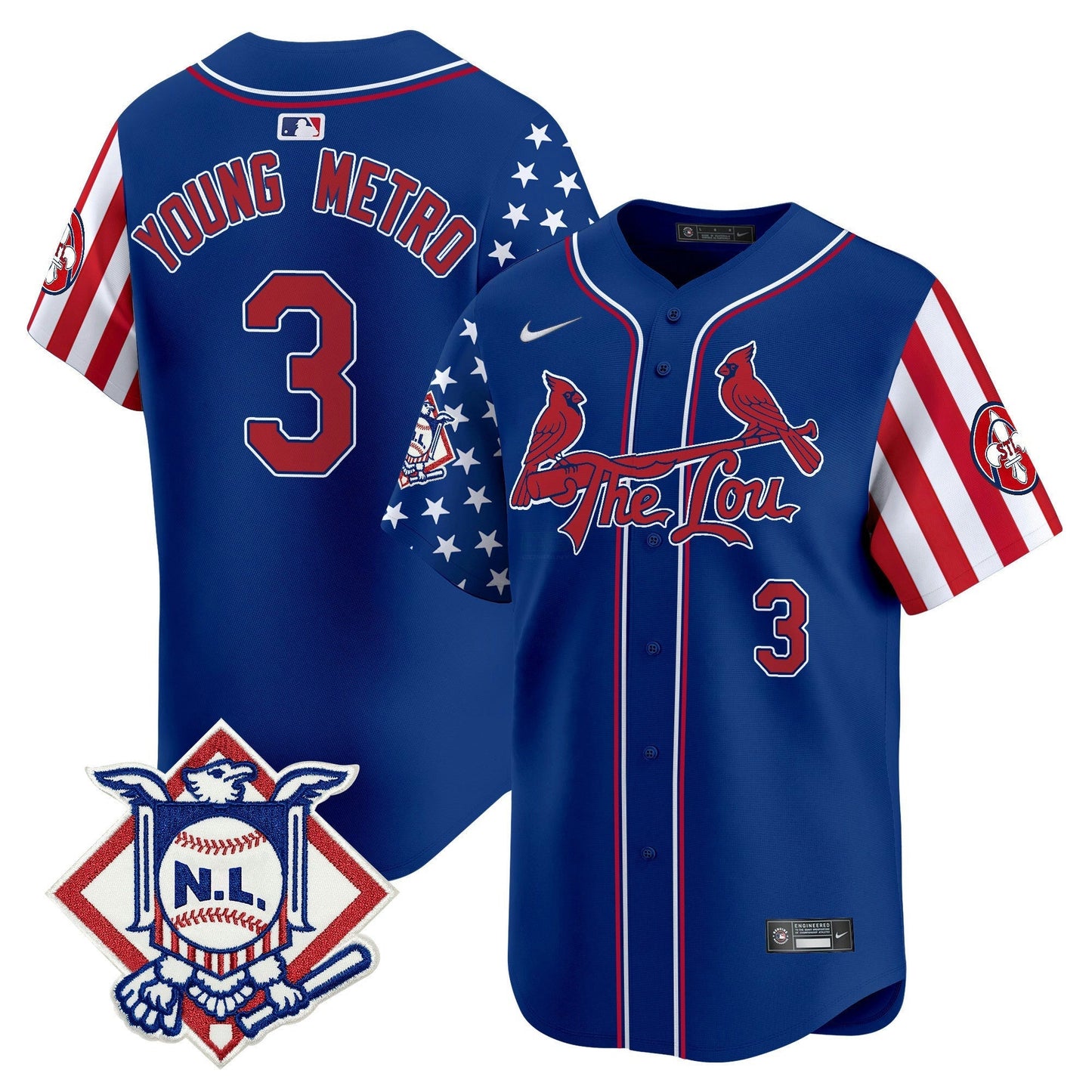 Camisa MLB Men’s St. Louis 2024 Fourth of July Vapor Premier Limited Jersey
