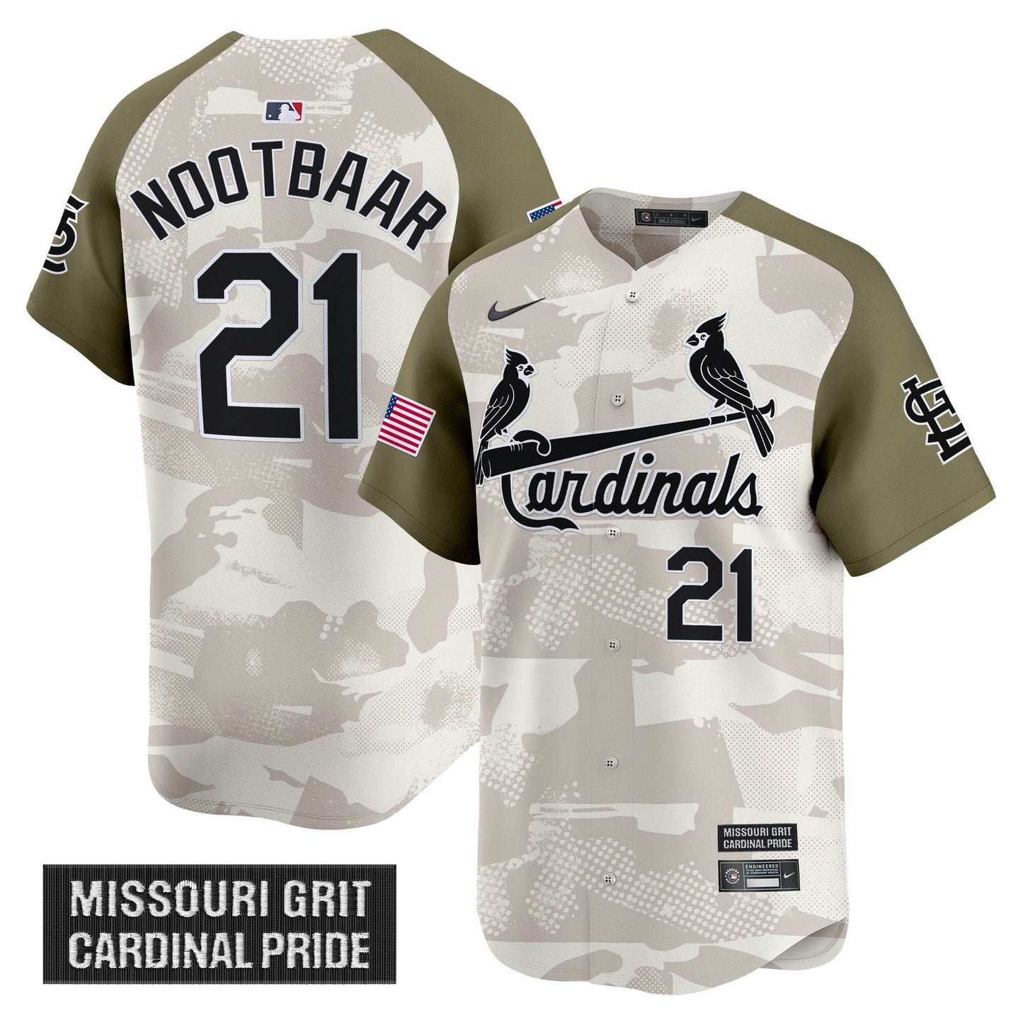 Camisa MLB Men’s St. Louis 2025 Armed Forces Day Vapor Premier Limited Jersey