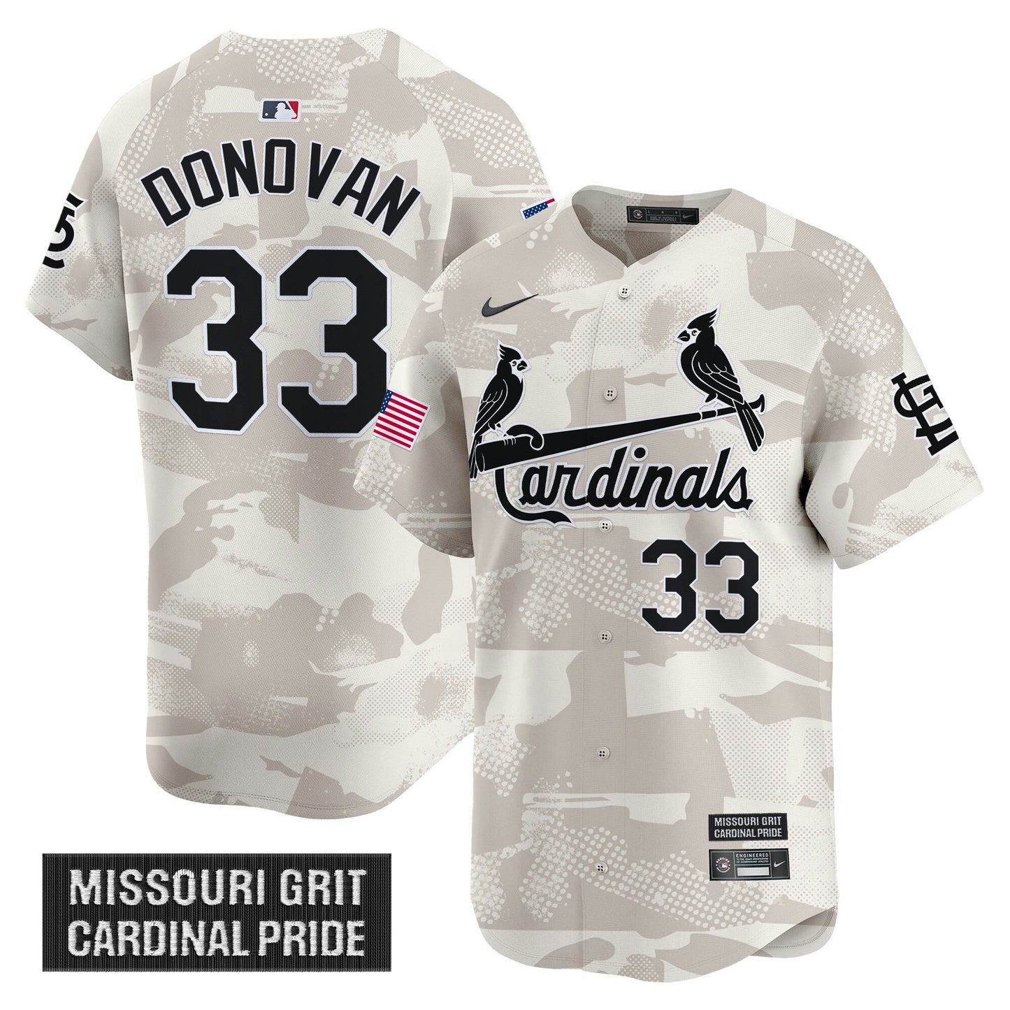 Camisa MLB Men’s St. Louis 2025 Armed Forces Day Vapor Premier Limited Jersey