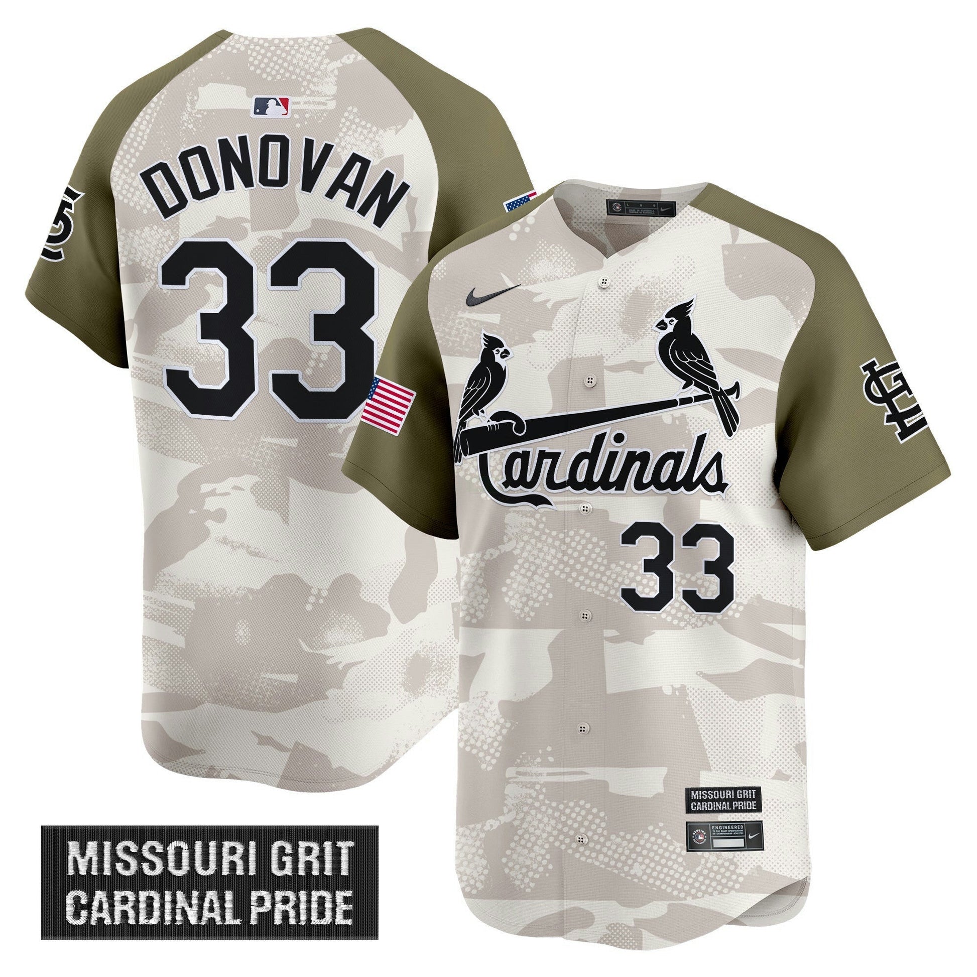 Camisa MLB Men’s St. Louis 2025 Armed Forces Day Vapor Premier Limited Jersey