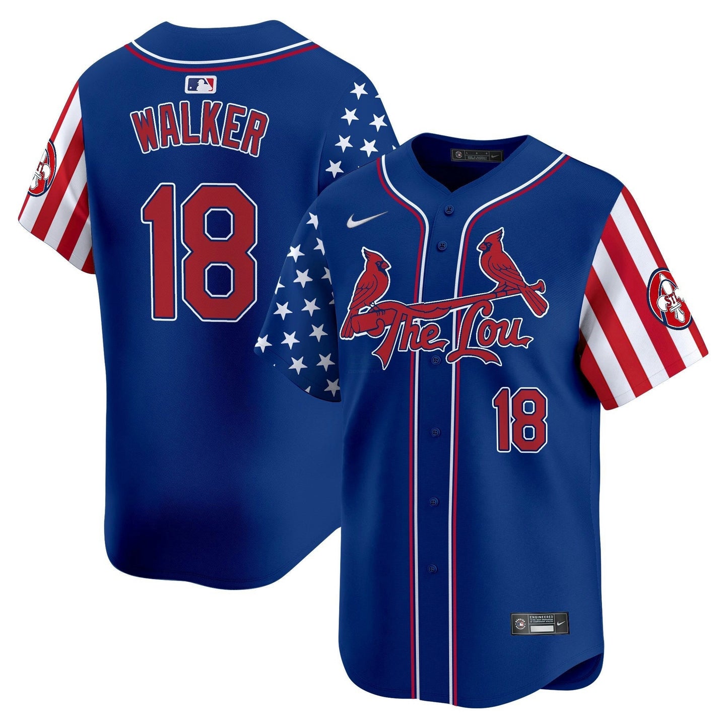 Camisa MLB Men’s St. Louis 2025 Independence Day Vapor Premier Limited Jersey