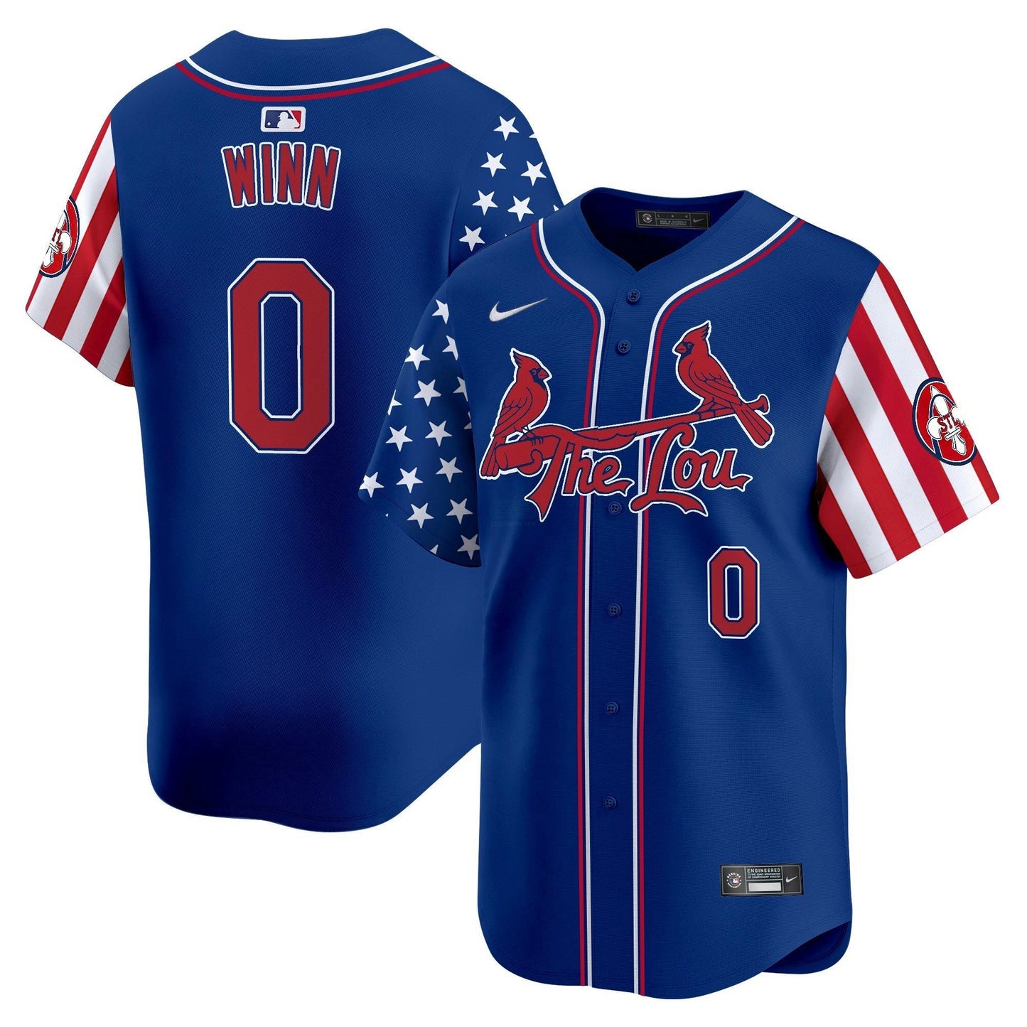 Camisa MLB Men’s St. Louis 2025 Independence Day Vapor Premier Limited Jersey