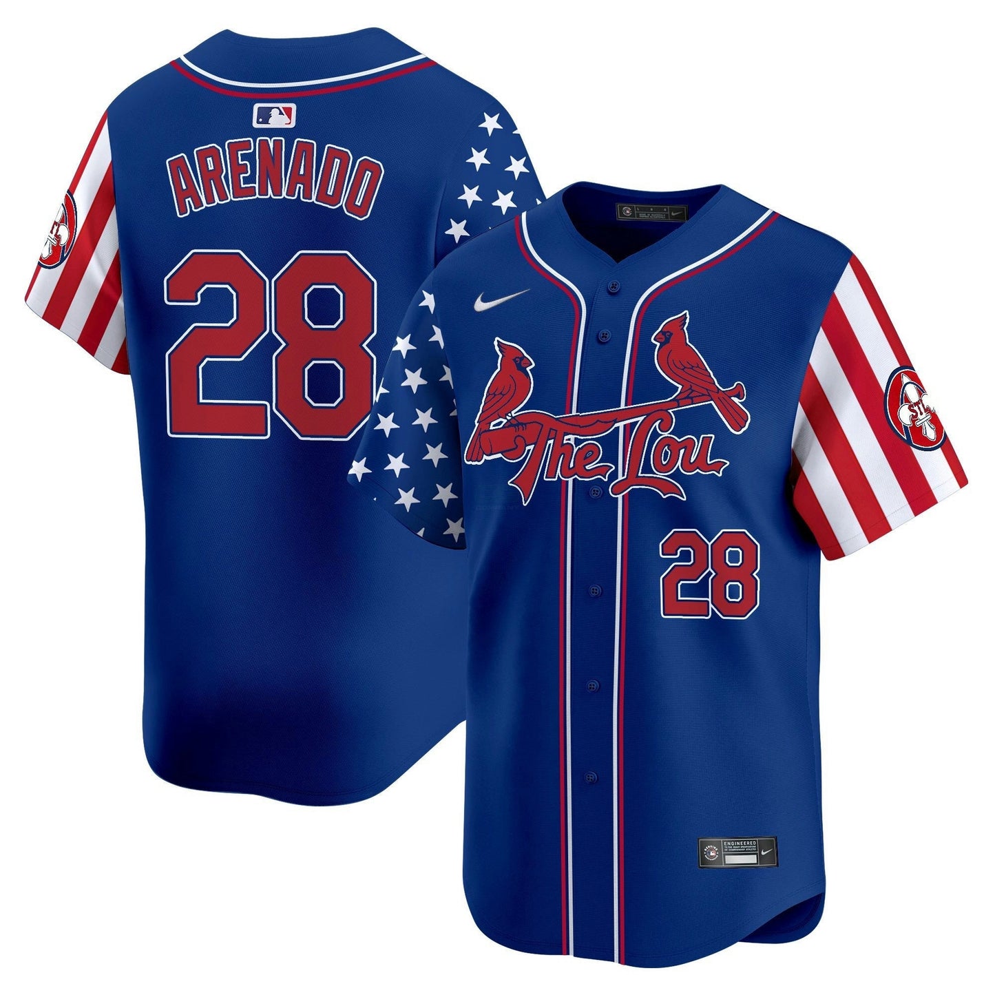 Camisa MLB Men’s St. Louis 2025 Independence Day Vapor Premier Limited Jersey