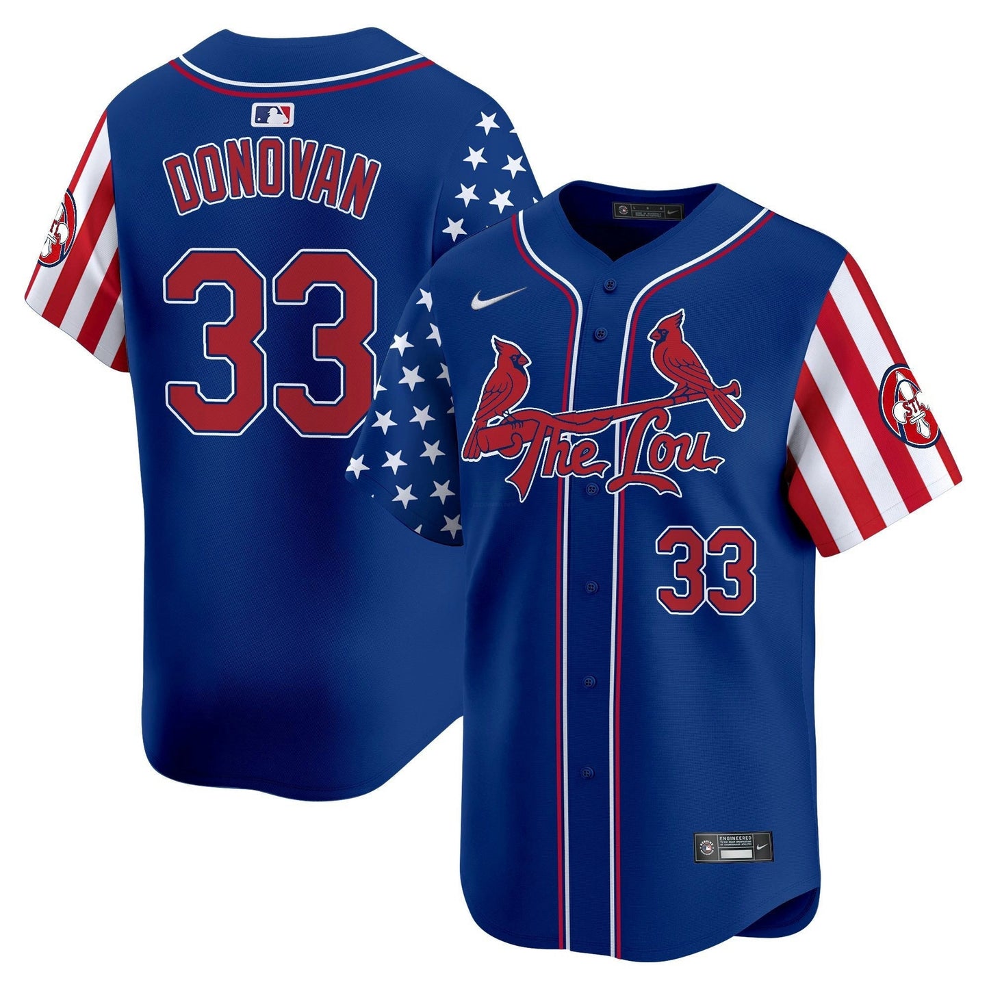 Camisa MLB Men’s St. Louis 2025 Independence Day Vapor Premier Limited Jersey