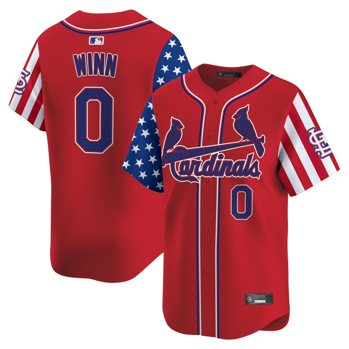 Camisa MLB Men’s St. Louis 2025 Independence Day Vapor Premier Limited Jersey V2