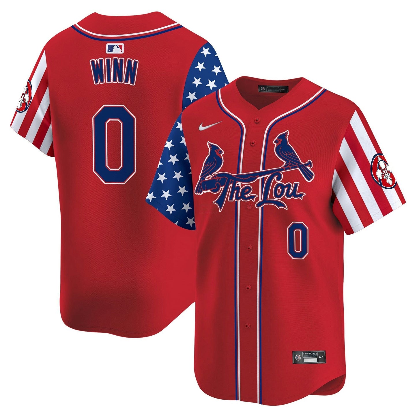Camisa MLB Men’s St. Louis 2025 Independence Day Vapor Premier Limited Jersey