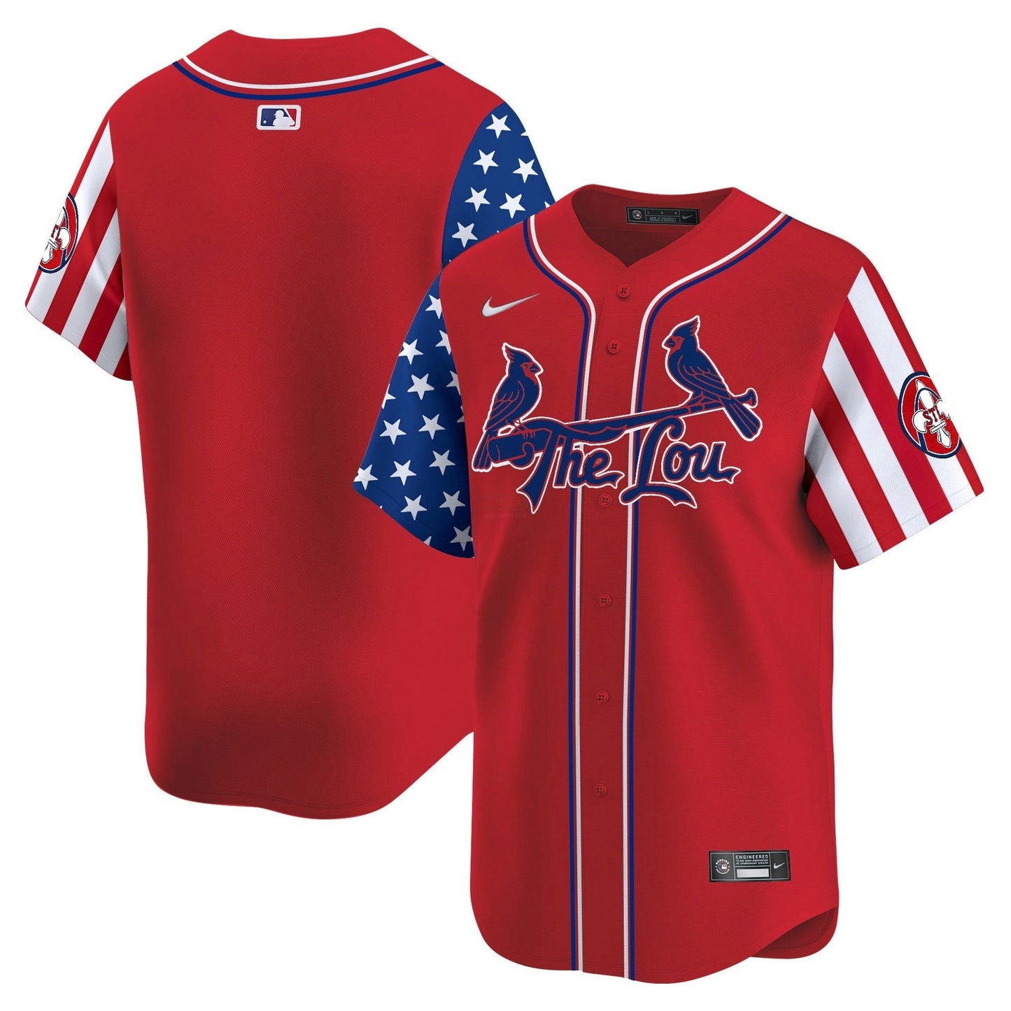 Camisa MLB Men’s St. Louis 2025 Independence Day Vapor Premier Limited Jersey