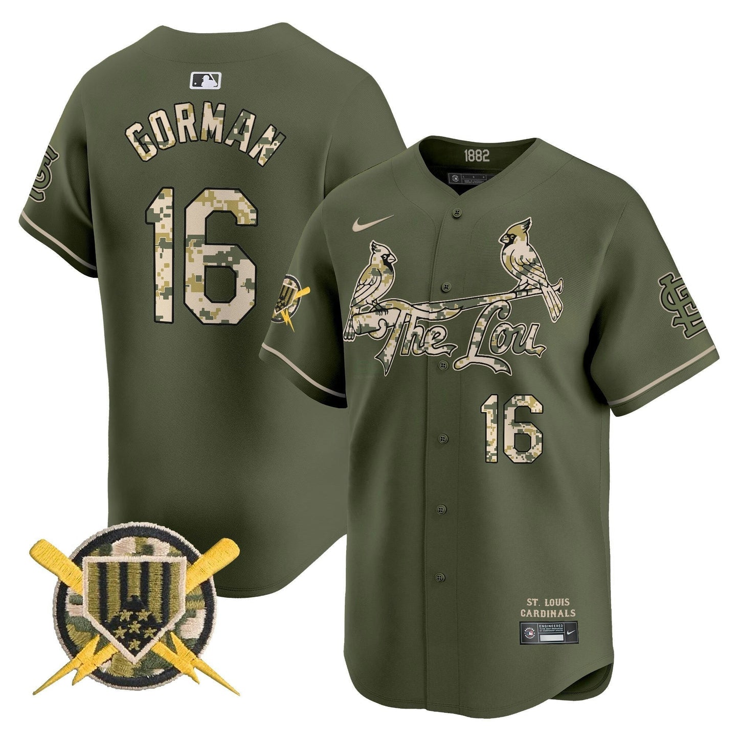 Camisa MLB Men’s St. Louis Armed Forces Day Vapor Premier Limited Jersey