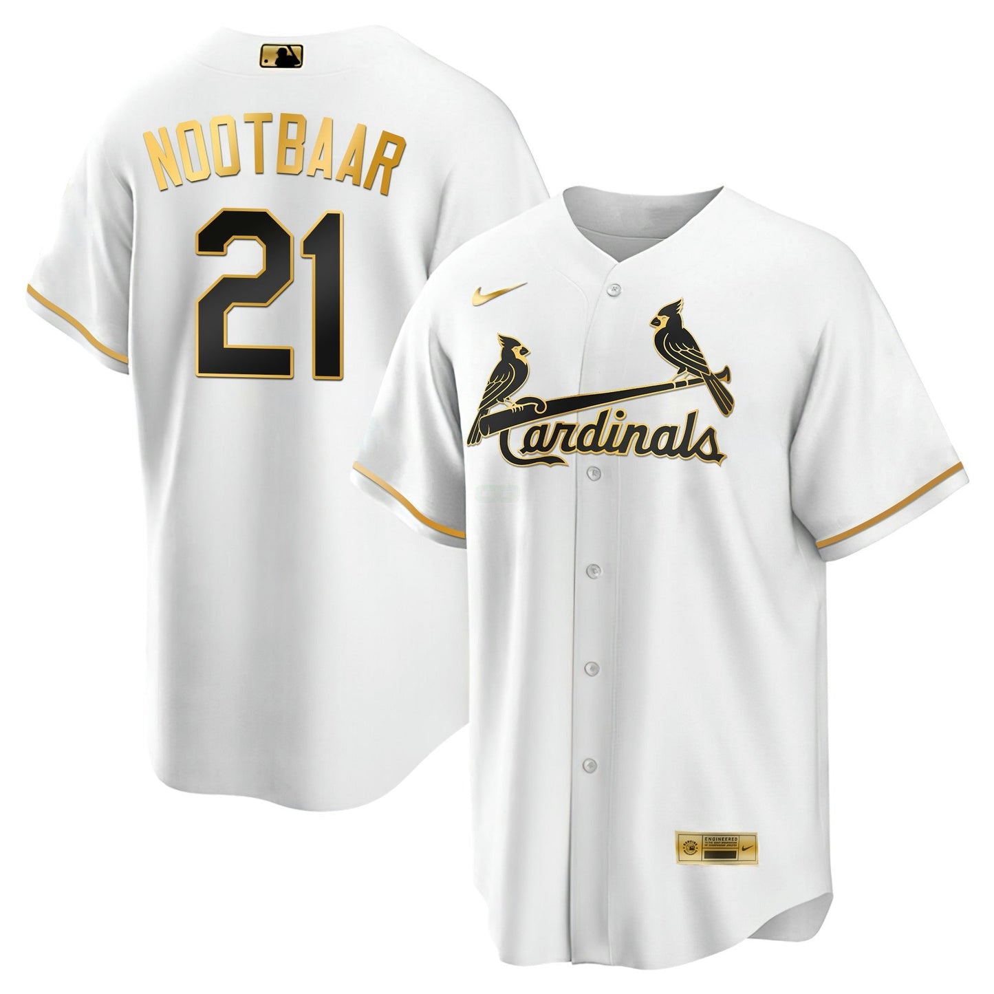 Camisa MLB Men’s St. Louis Black Limited & Dourada Jersey