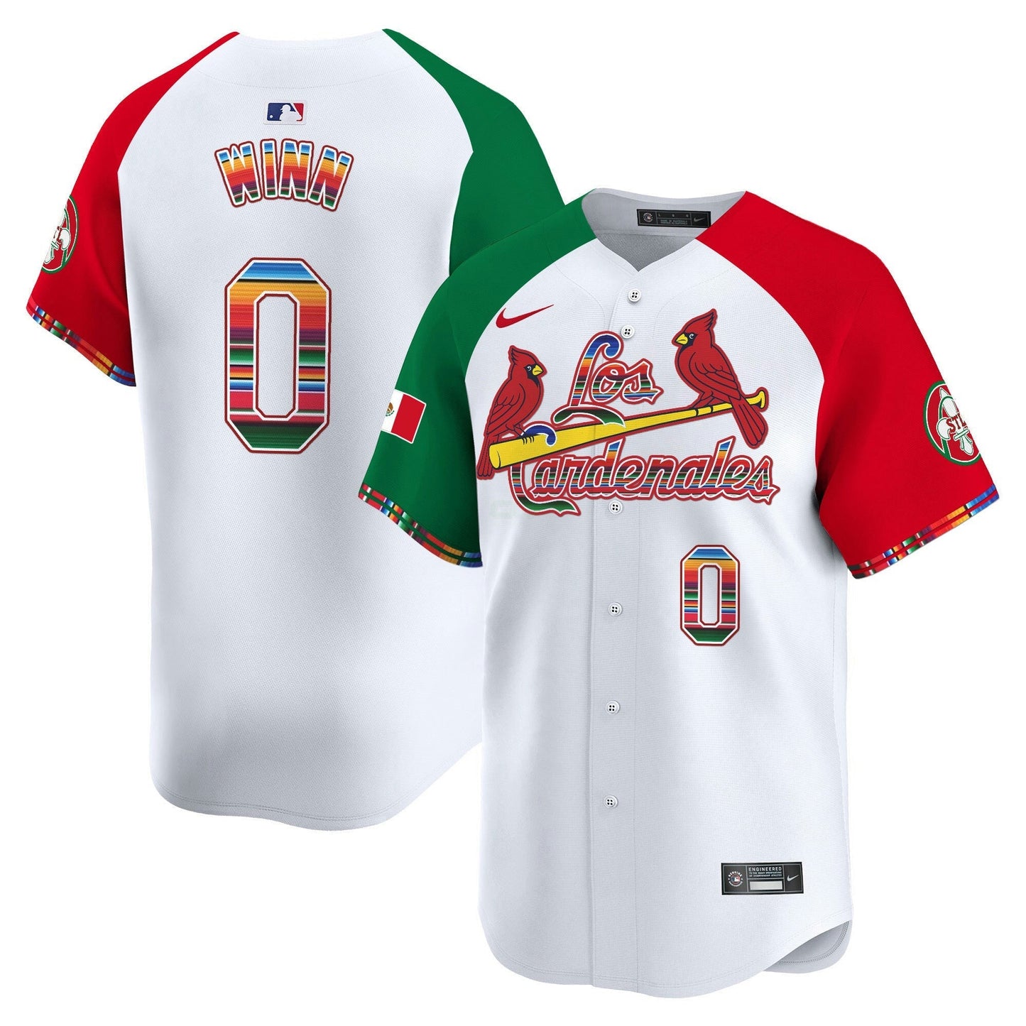 Camisa MLB Men’s St. Louis Fiesta Cardenales Vapor Premier Limited Jersey