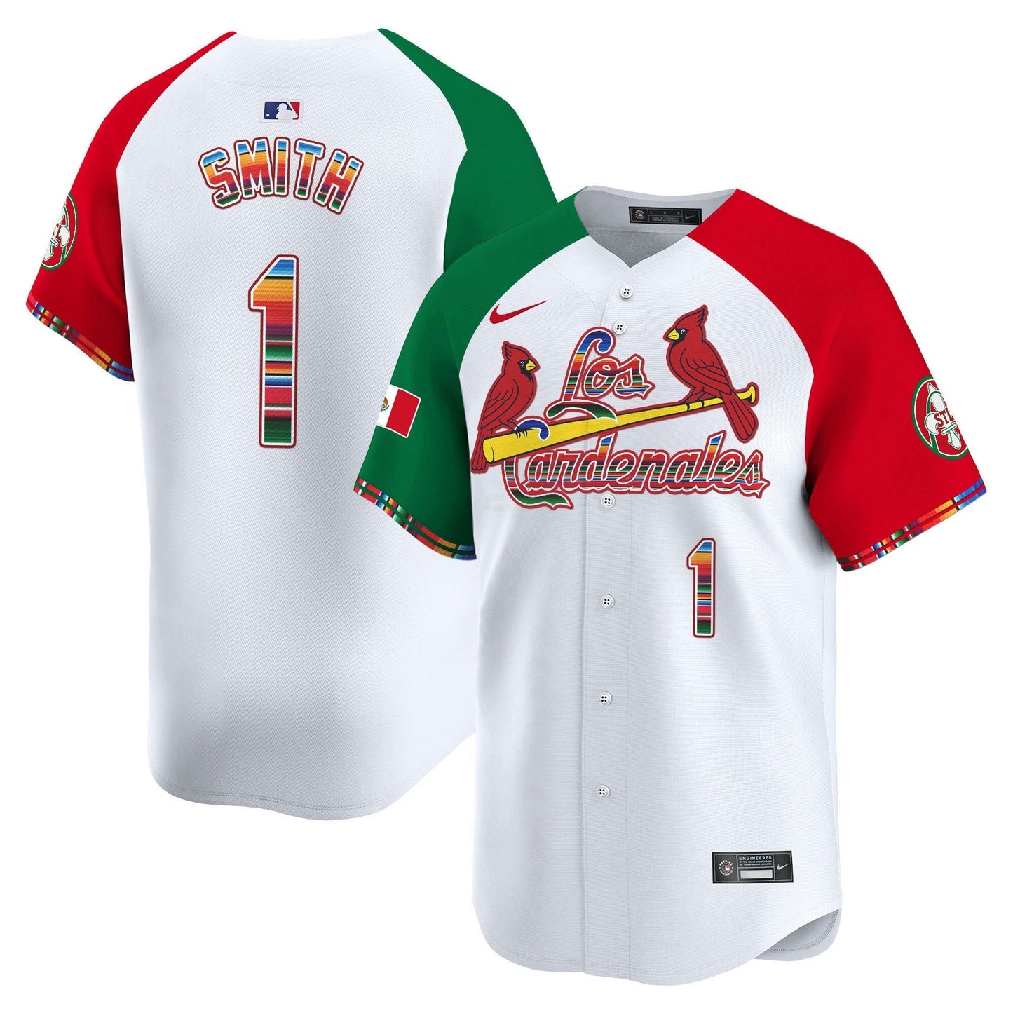Camisa MLB Men’s St. Louis Fiesta Cardenales Vapor Premier Limited Jersey