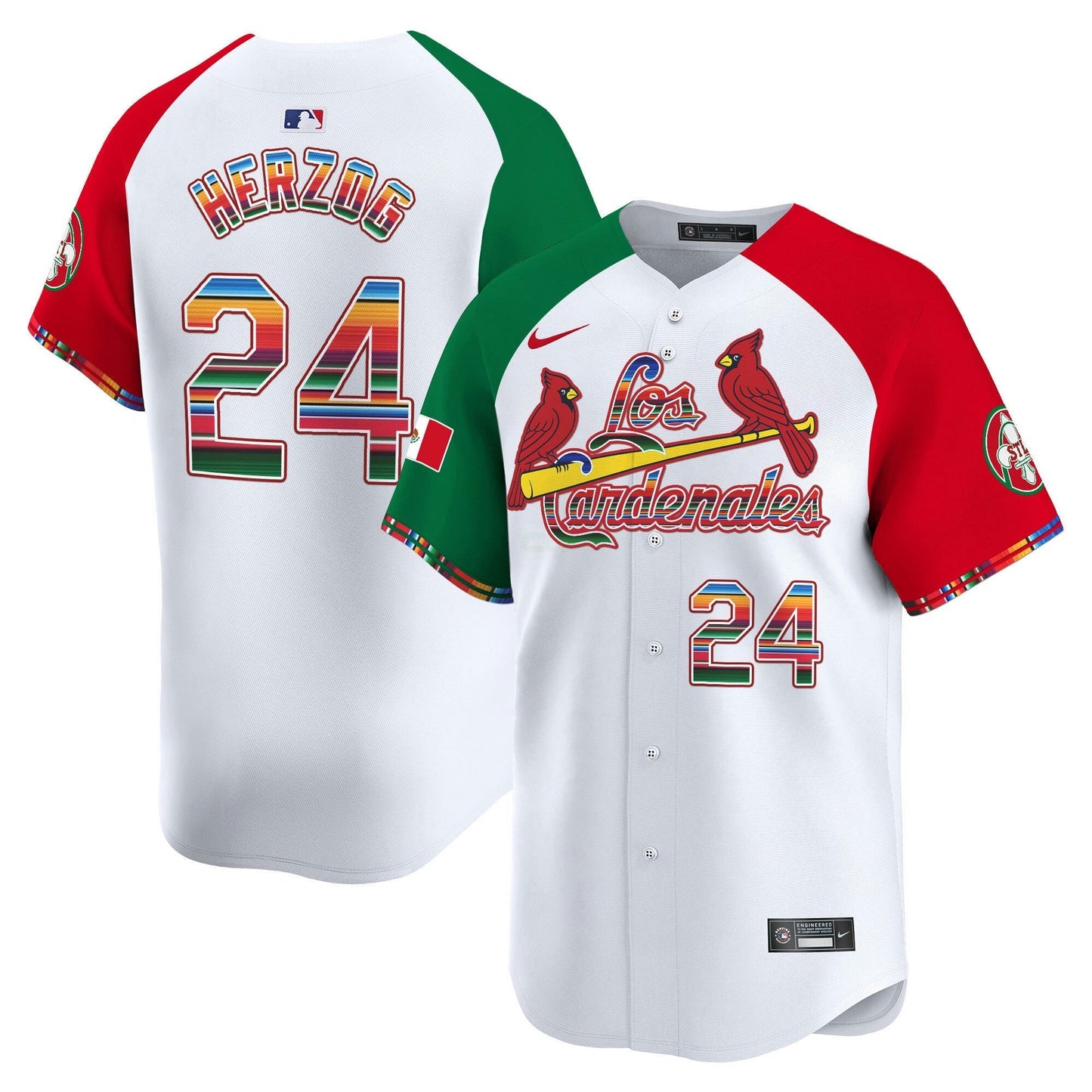 Camisa MLB Men’s St. Louis Fiesta Cardenales Vapor Premier Limited Jersey