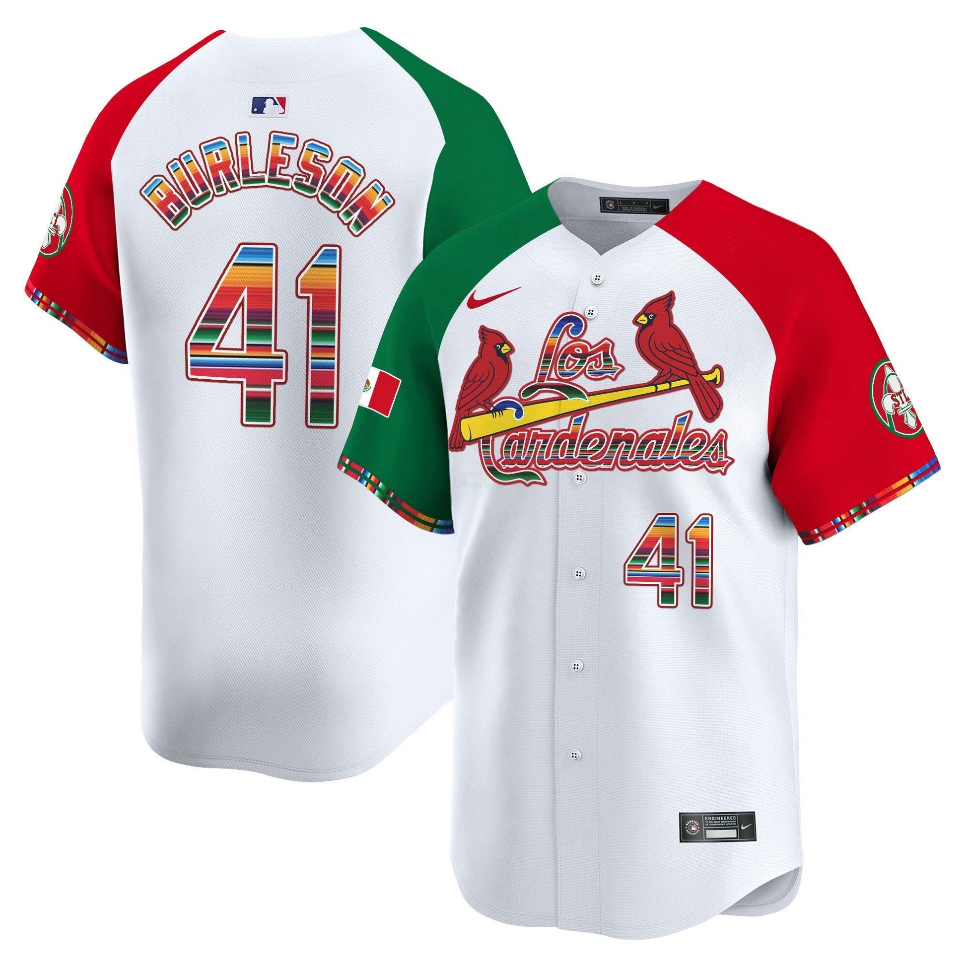 Camisa MLB Men’s St. Louis Fiesta Cardenales Vapor Premier Limited Jersey