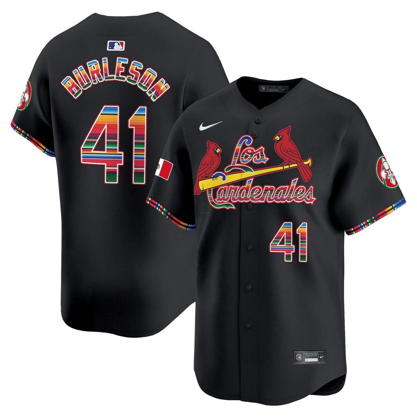 Camisa MLB Men’s St. Louis Fiesta Cardenales Vapor Premier Limited Jersey