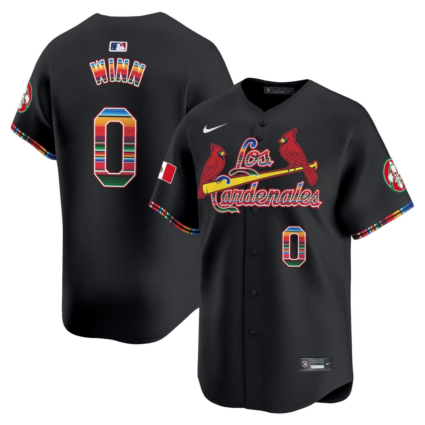 Camisa MLB Men’s St. Louis Fiesta Cardenales Vapor Premier Limited Jersey