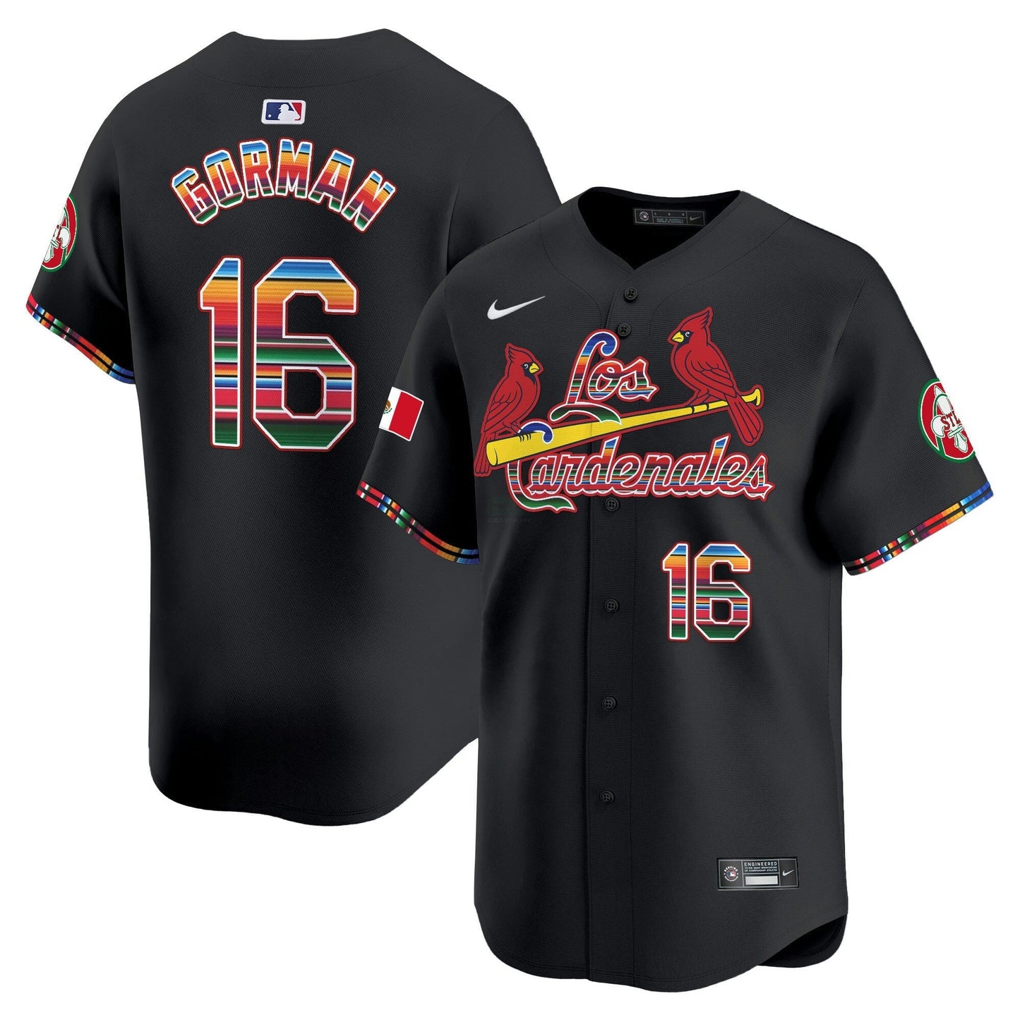 Camisa MLB Men’s St. Louis Fiesta Cardenales Vapor Premier Limited Jersey