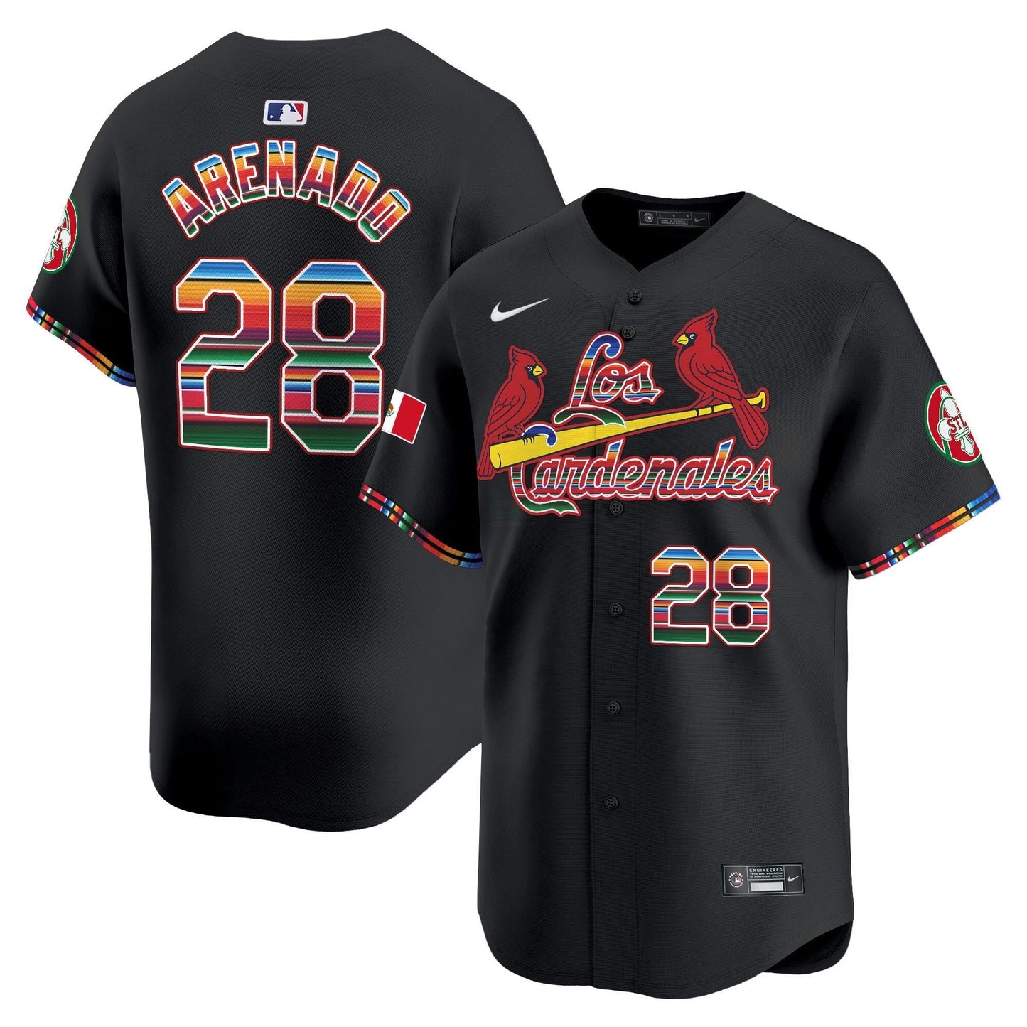 Camisa MLB Men’s St. Louis Fiesta Cardenales Vapor Premier Limited Jersey