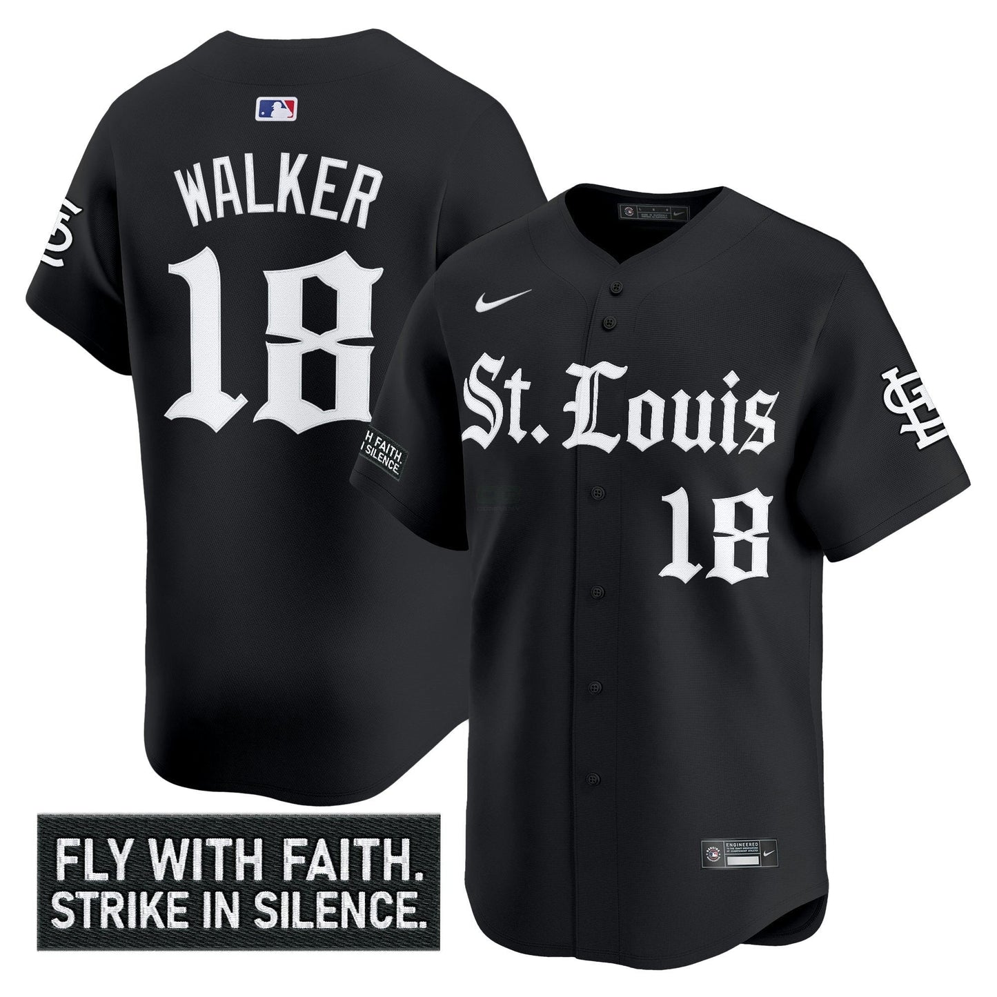 Camisa MLB Men’s St. Louis ‘Gothic Legacy Edition’ Vapor Premier Limited Jersey