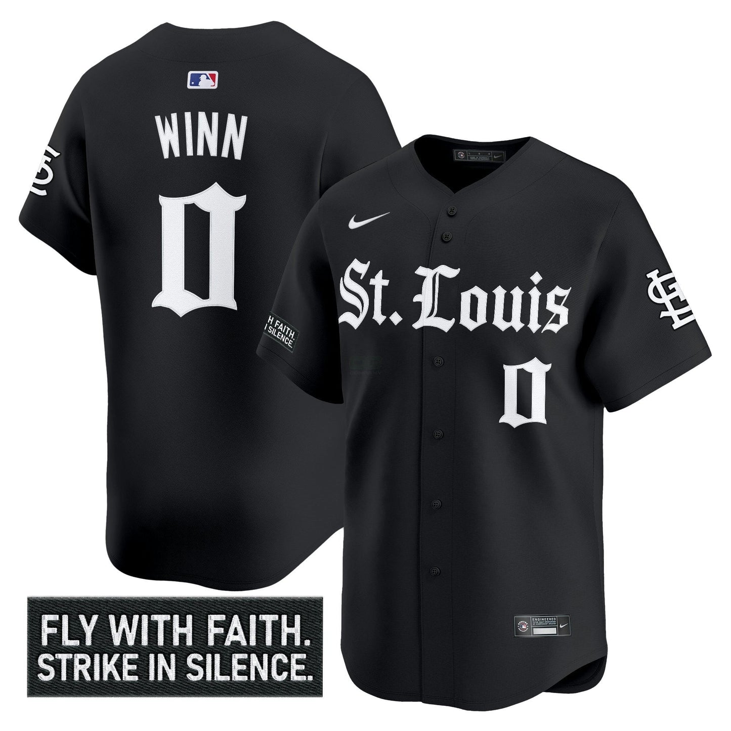 Camisa MLB Men’s St. Louis ‘Gothic Legacy Edition’ Vapor Premier Limited Jersey
