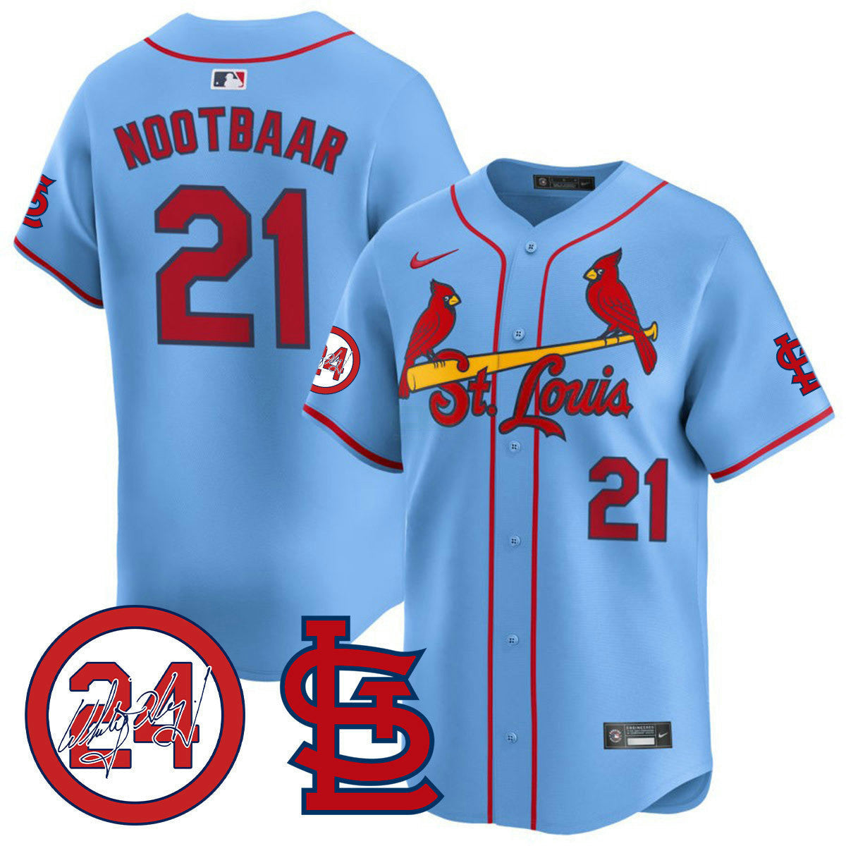 Camisa MLB Men’s St. Louis Memorial Vapor Premier Limited Jersey