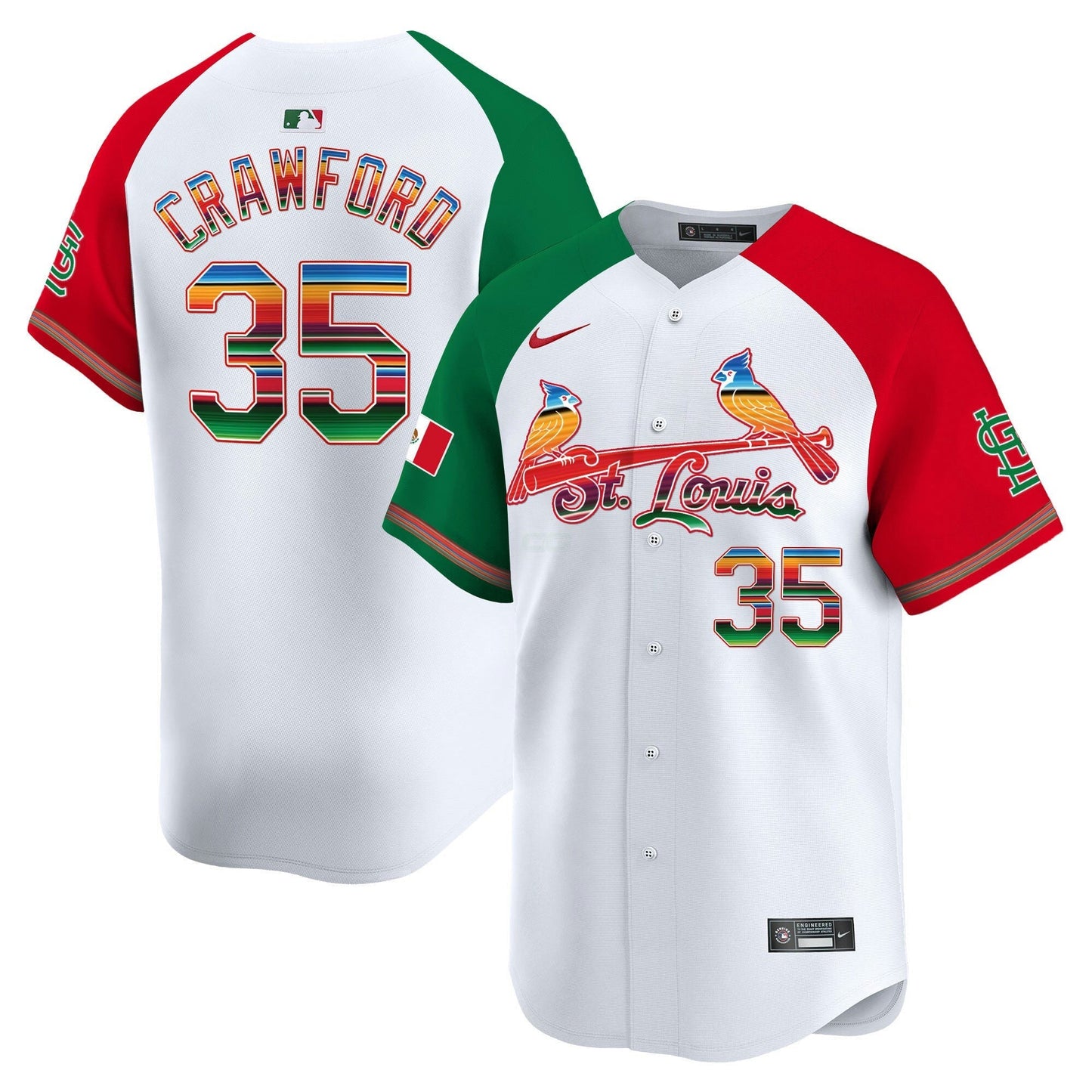 Camisa MLB Men’s St. Louis Mexico Vapor Premier Limited Jersey