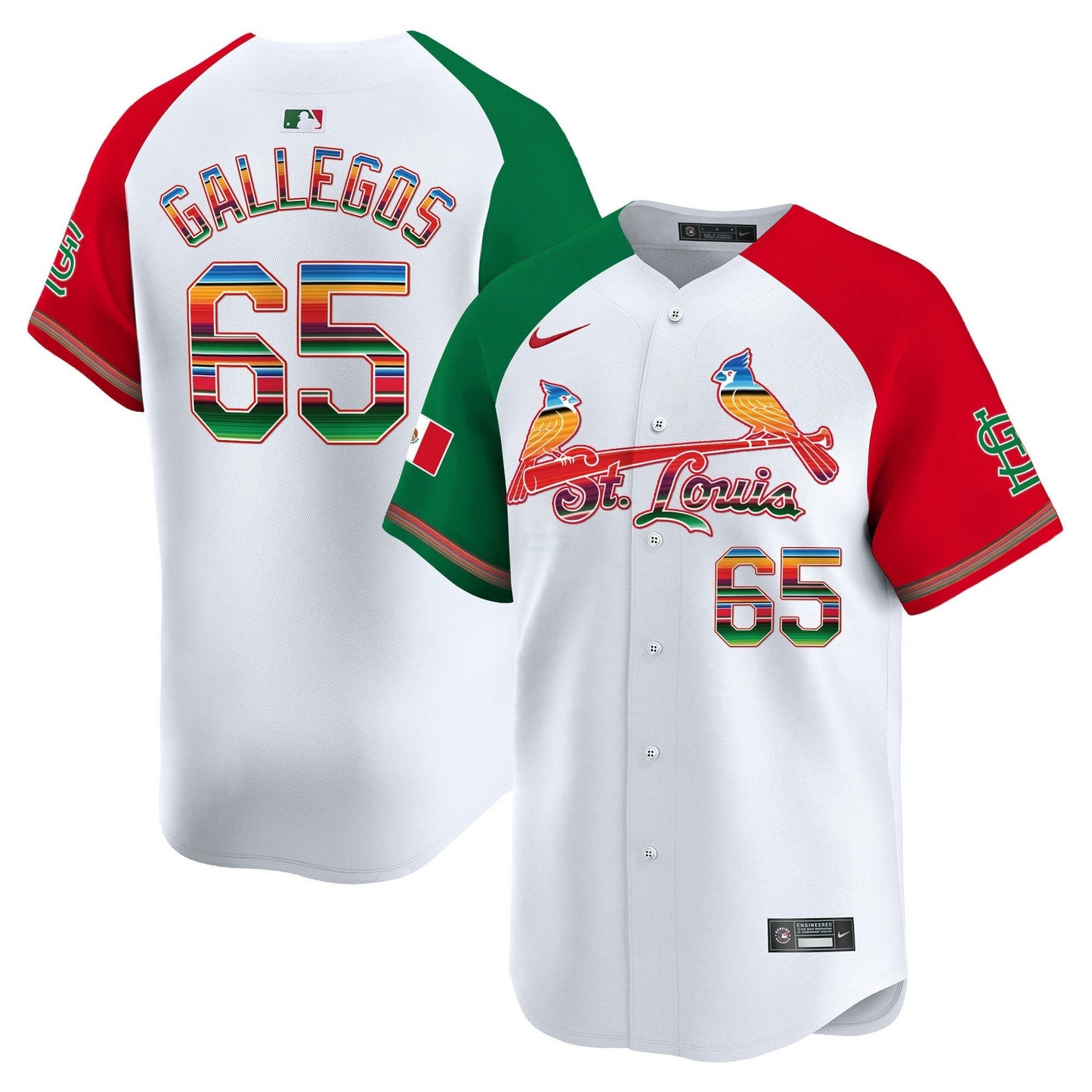 Camisa MLB Men’s St. Louis Mexico Vapor Premier Limited Jersey