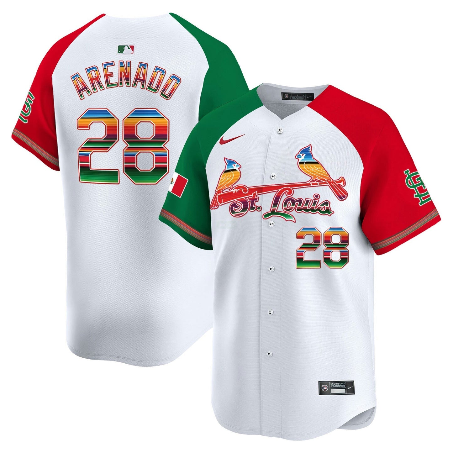 Camisa MLB Men’s St. Louis Mexico Vapor Premier Limited Jersey