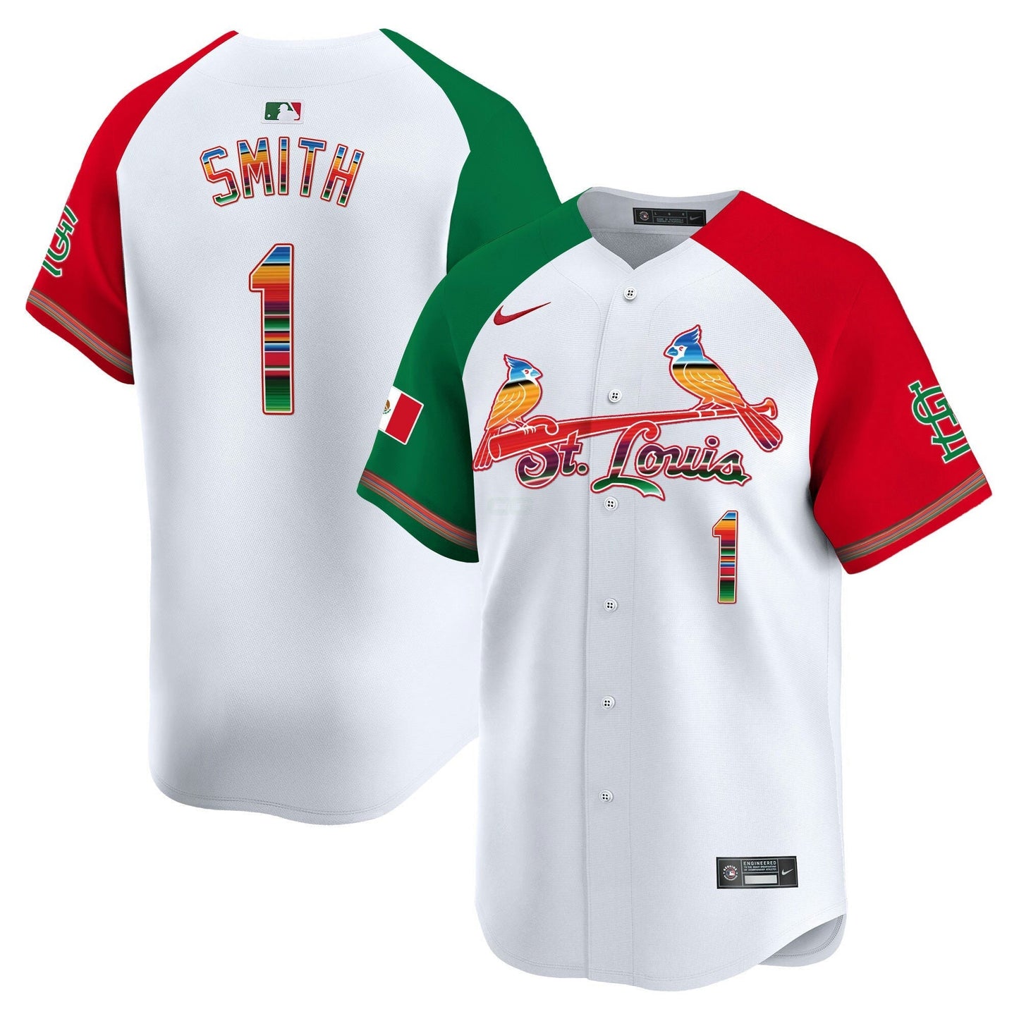 Camisa MLB Men’s St. Louis Mexico Vapor Premier Limited Jersey