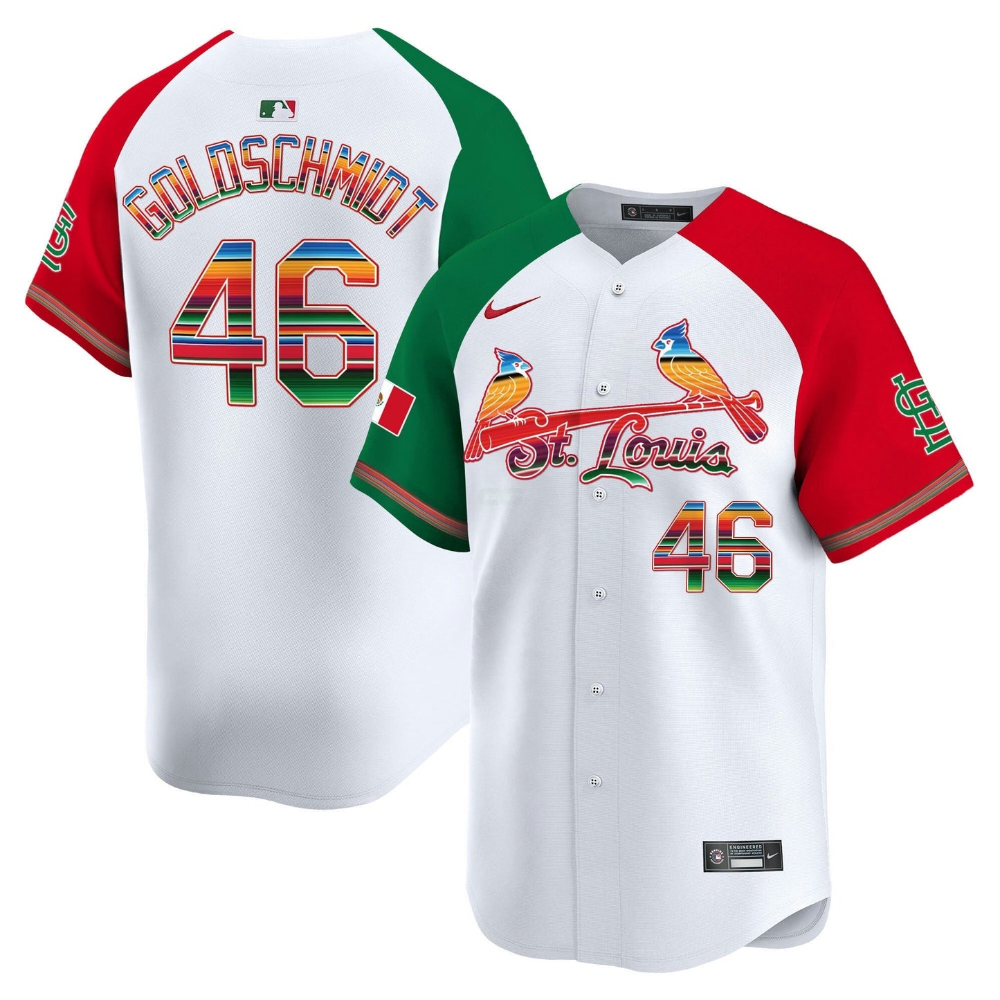 Camisa MLB Men’s St. Louis Mexico Vapor Premier Limited Jersey