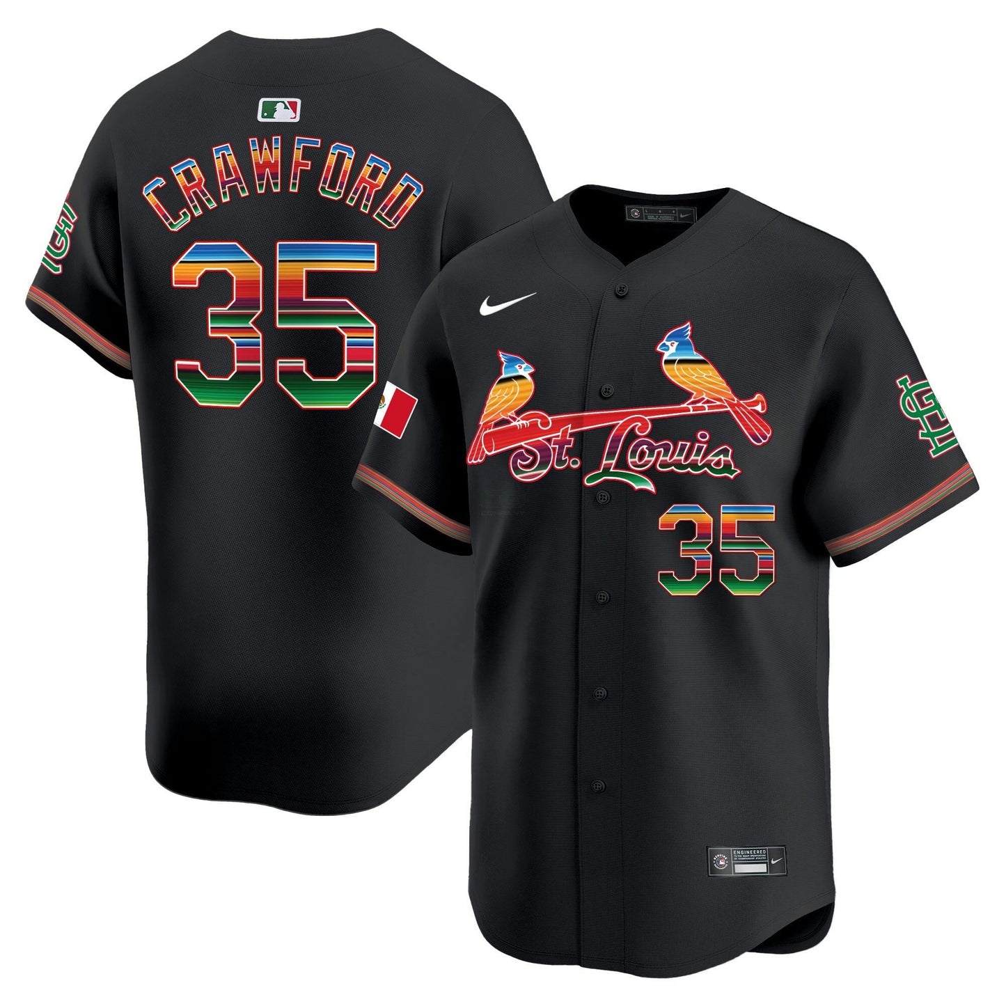 Camisa MLB Men’s St. Louis Mexico Vapor Premier Limited Jersey