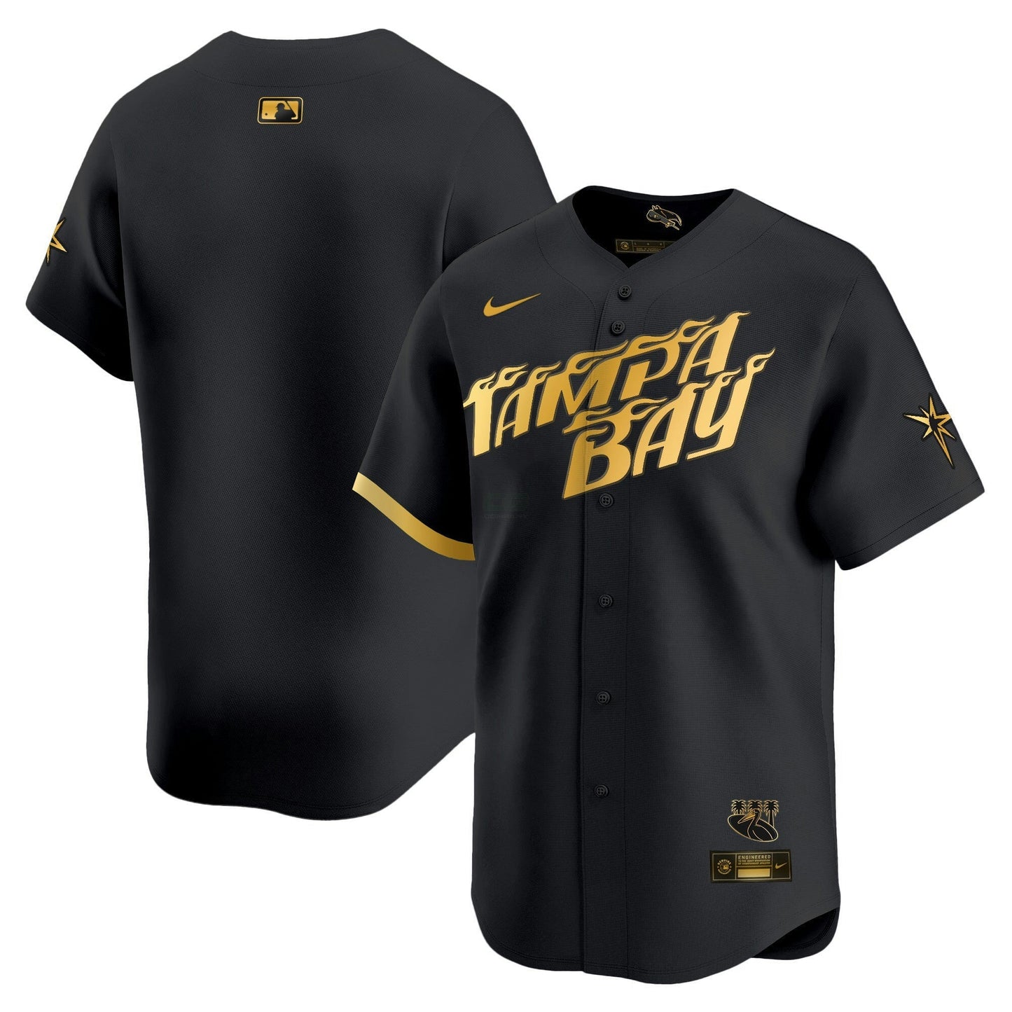 Camisa MLB Men’s Tampa Bay 2024 City Connect Vapor Premier Limited Jersey – Grafite