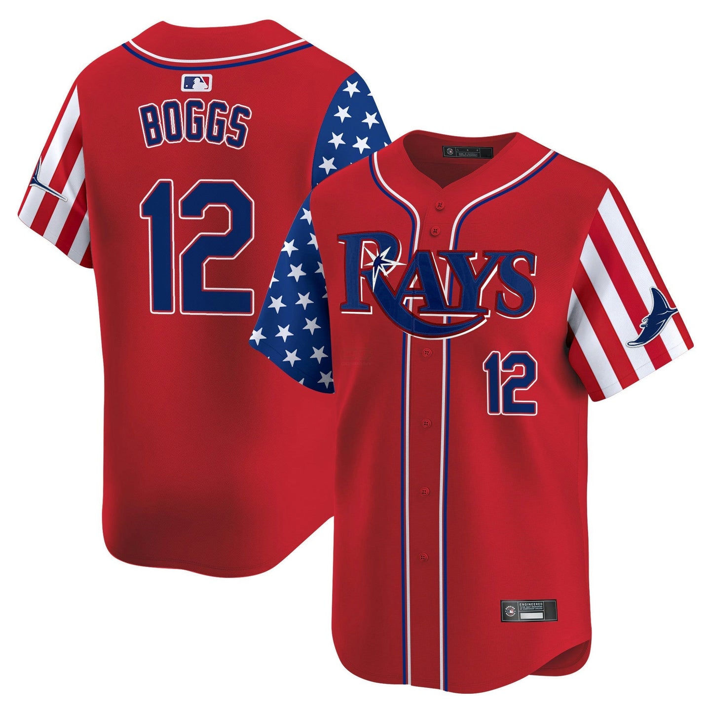 Camisa MLB Men’s Tampa Bay 2025 Independence Day Vapor Premier Limited Jersey