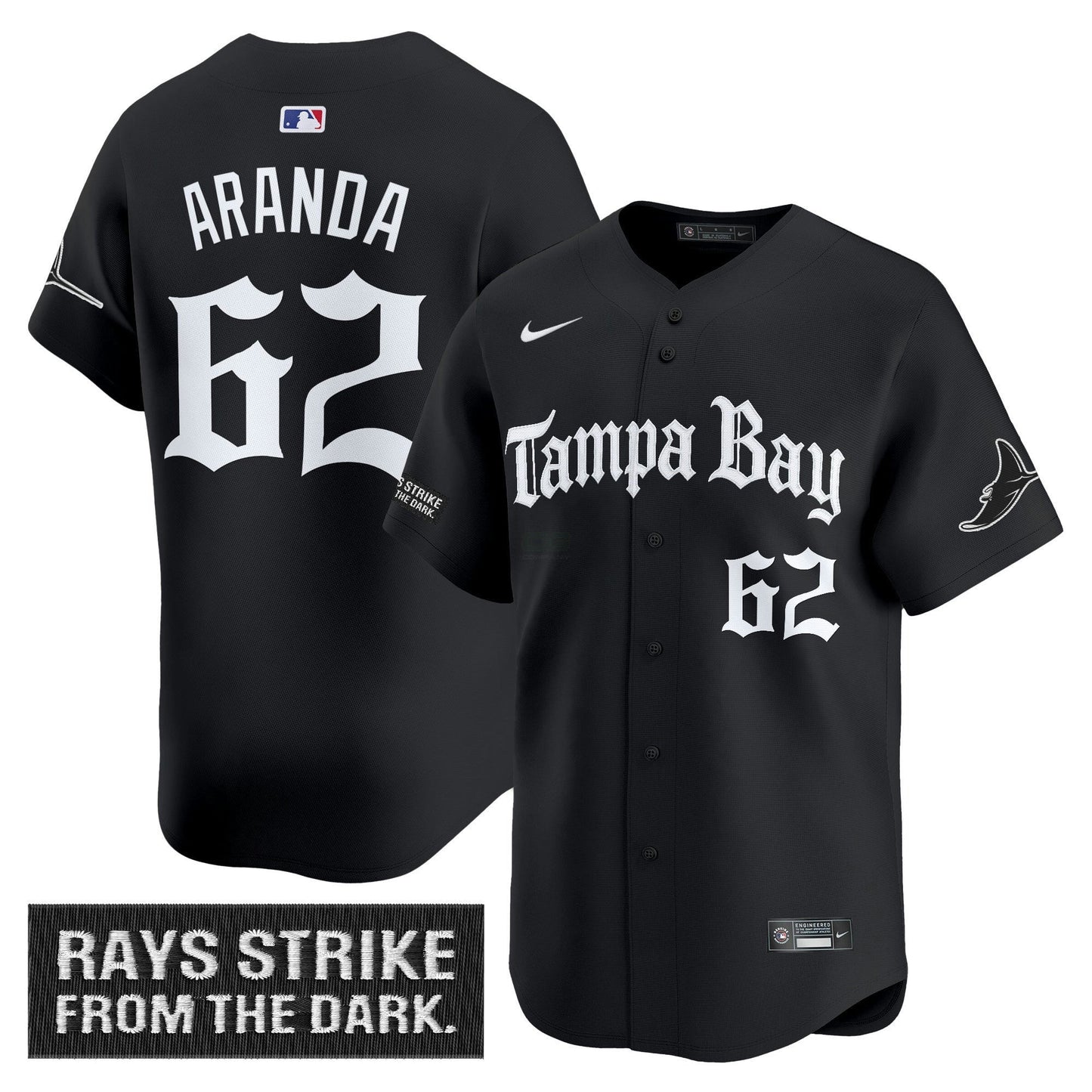 Camisa MLB Men’s Tampa Bay ‘Gothic Deepwater Edition’ Vapor Premier Limited Jersey