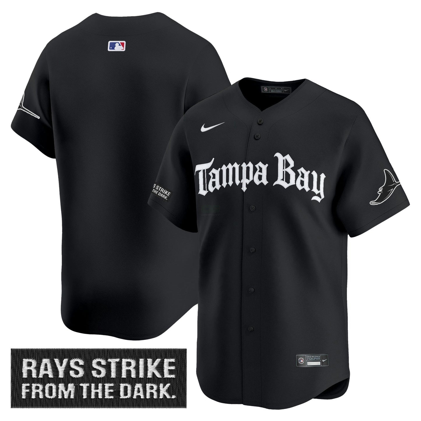 Camisa MLB Men’s Tampa Bay ‘Gothic Deepwater Edition’ Vapor Premier Limited Jersey