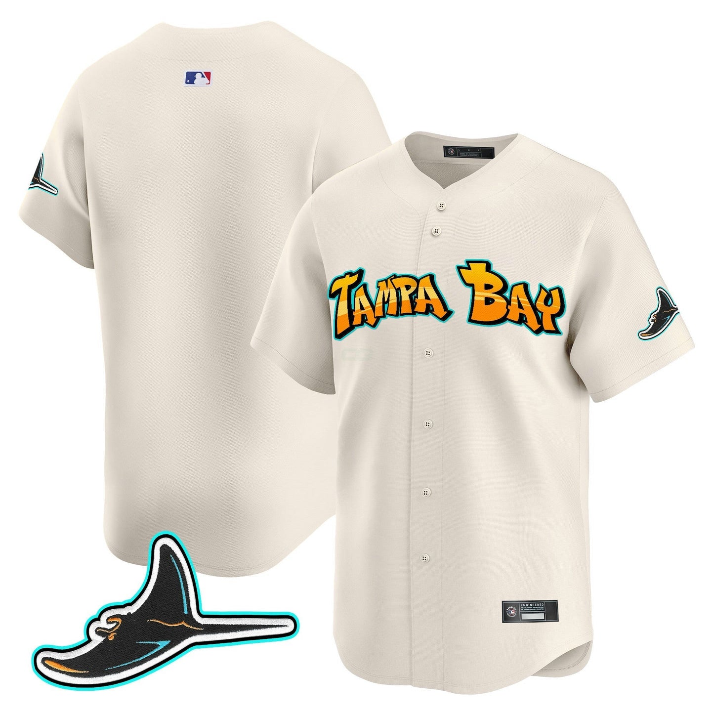 Camisa MLB Men’s Tampa Bay ‘Graffiti Gulfside Edition’ Vapor Premier Limited Jersey