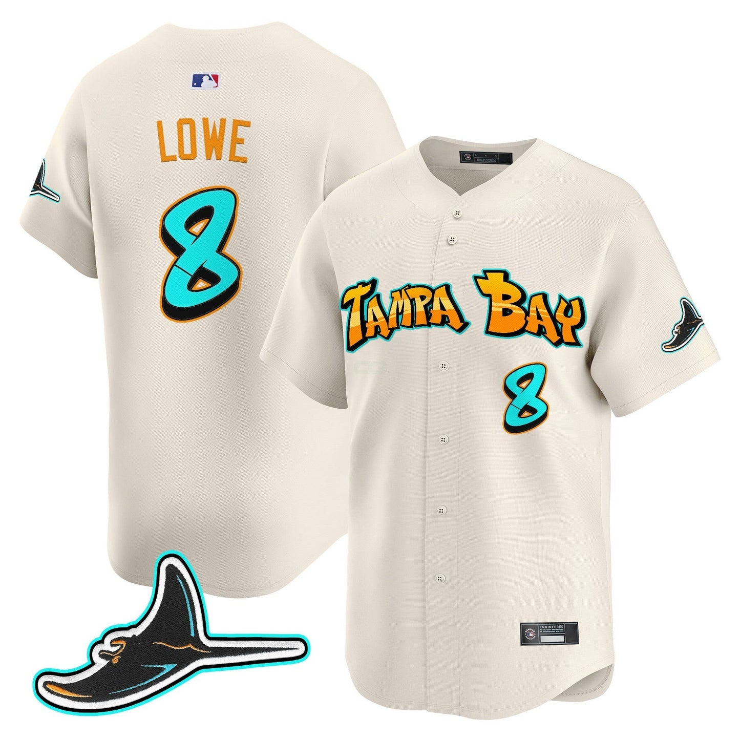 Camisa MLB Men’s Tampa Bay ‘Graffiti Gulfside Edition’ Vapor Premier Limited Jersey